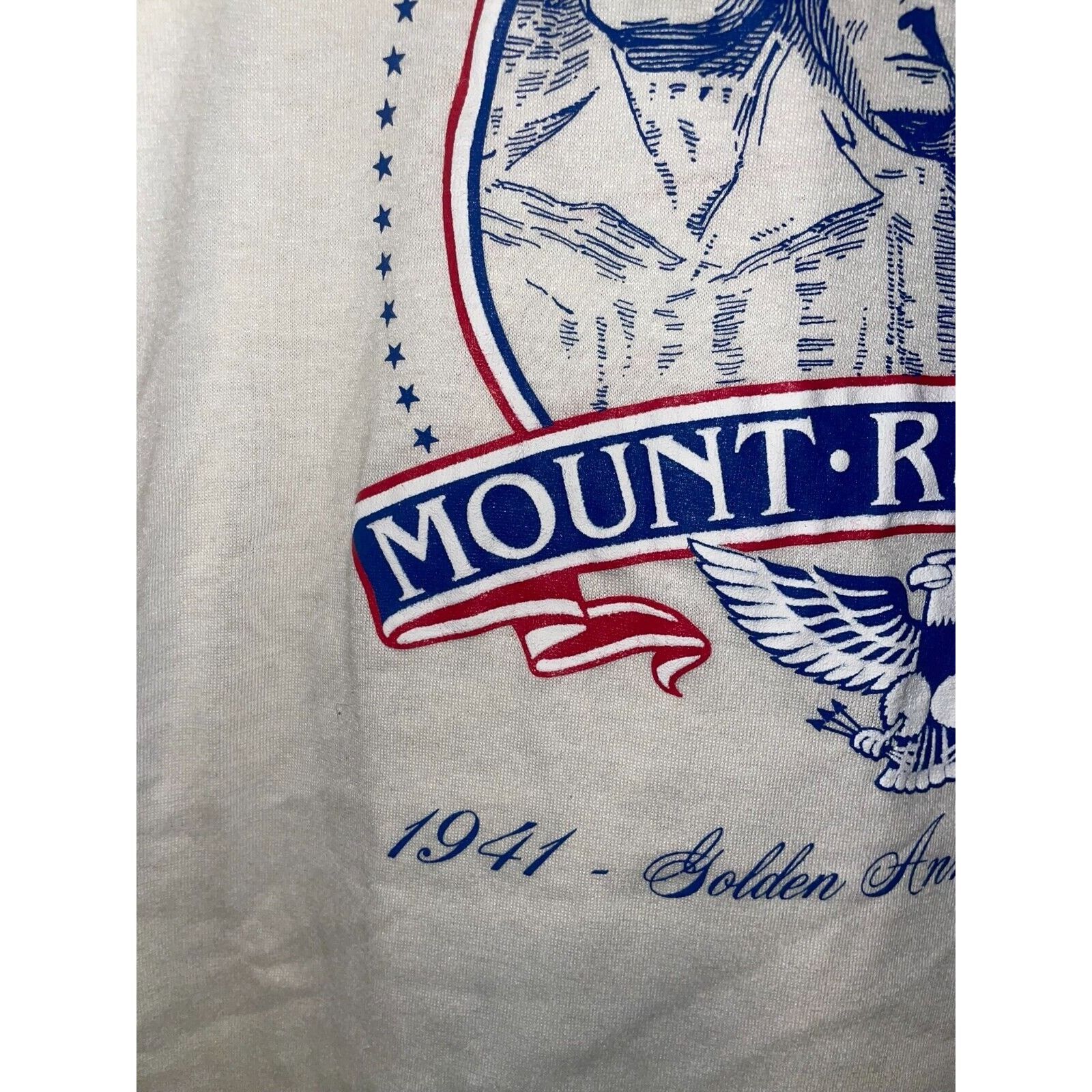 Jerzees × Vintage 1991 Vintage Mount Rushmore Golden Anniversary Graphic Shirt Size US L / EU 52-54 / 3 - 6 Thumbnail