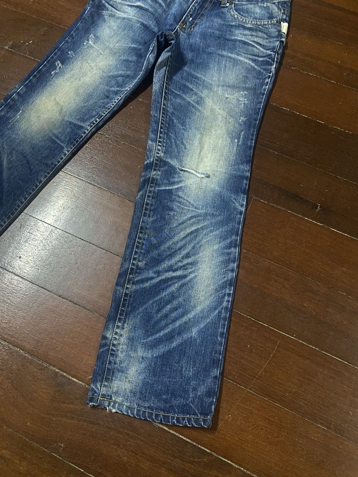 If Six Was Nine Rare LOLITA BY CONCEPT CLUB BY EXOTIC DENIM BUCKLE PANTS Size US 35 - 14 Thumbnail