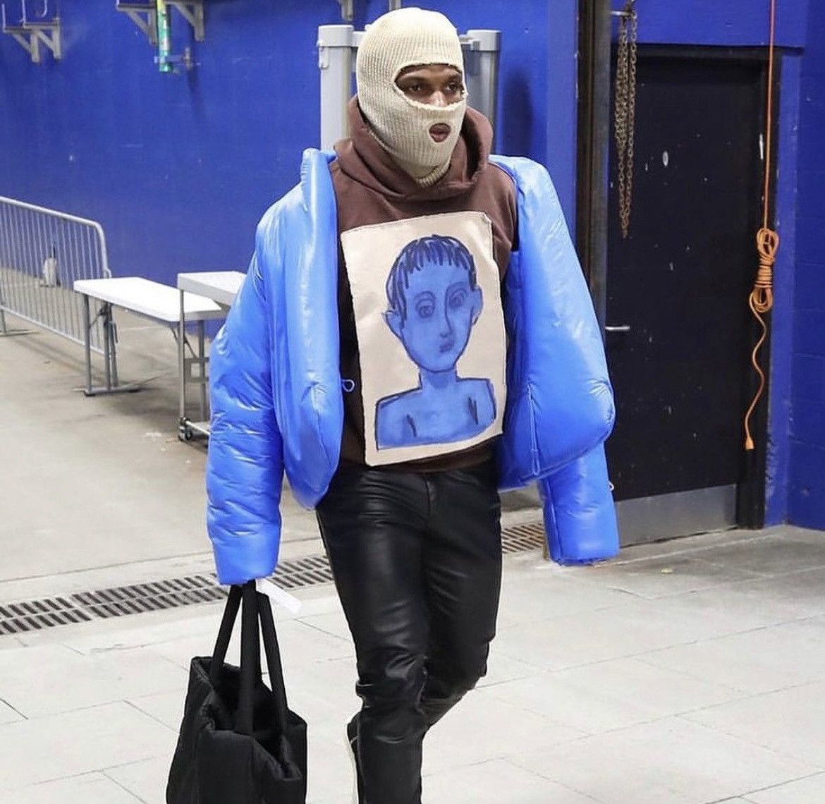 Other Blue boii hoodie styled by Maresean diggs brown vintage RARE Size US M / EU 48-50 / 2 - 6 Thumbnail