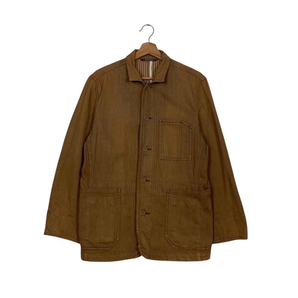 Japanese Brand Vintage 90’s CROCODILE Casual Work Jacket #2823-C127 Size US M / EU 48-50 / 2 - 1 Thumbnail