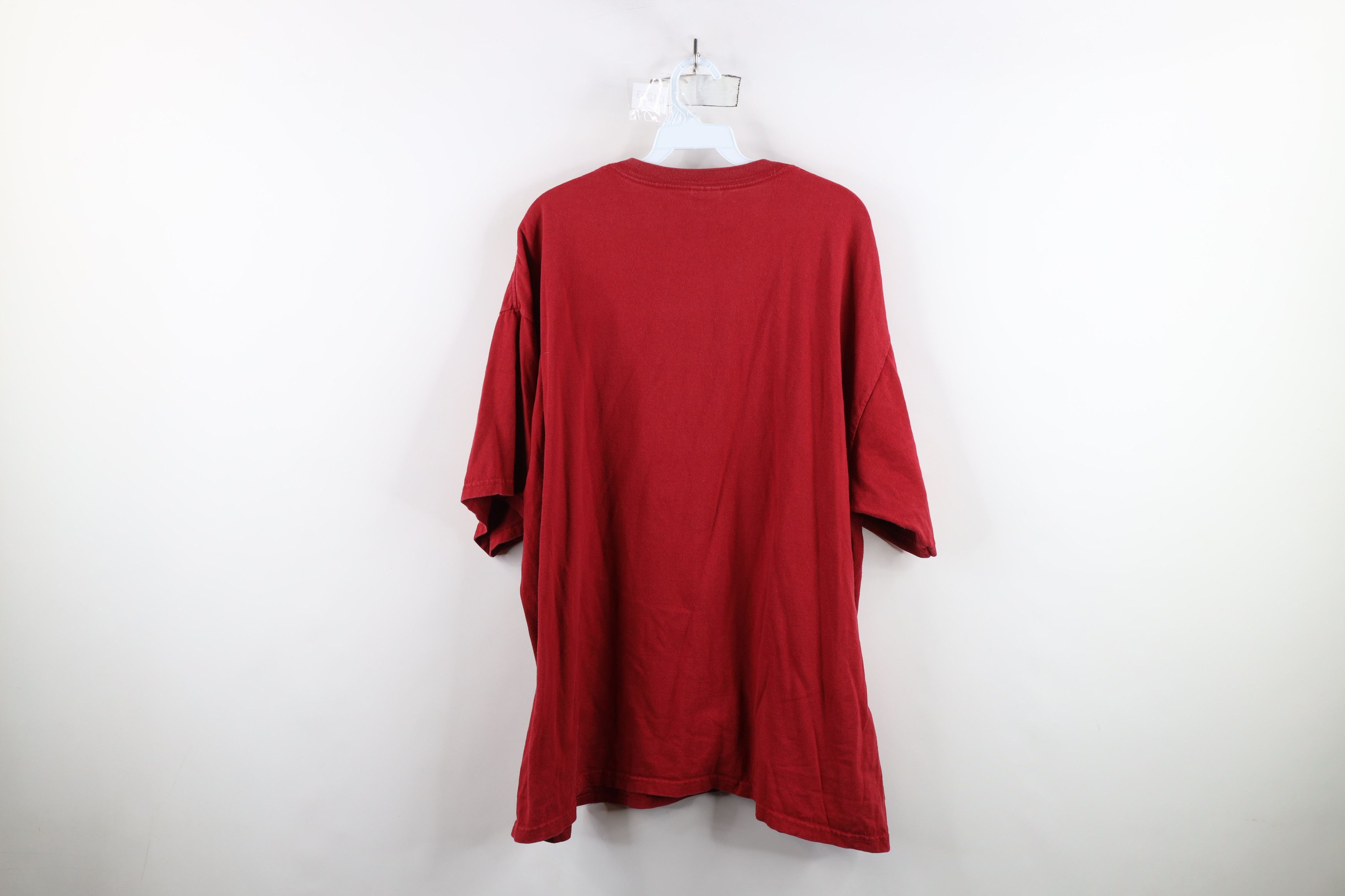 Vintage Vintage 90s Y2K Ford Motor Co Ford Mustang T-Shirt Red Size US XXL / EU 58 / 5 - 11 Thumbnail