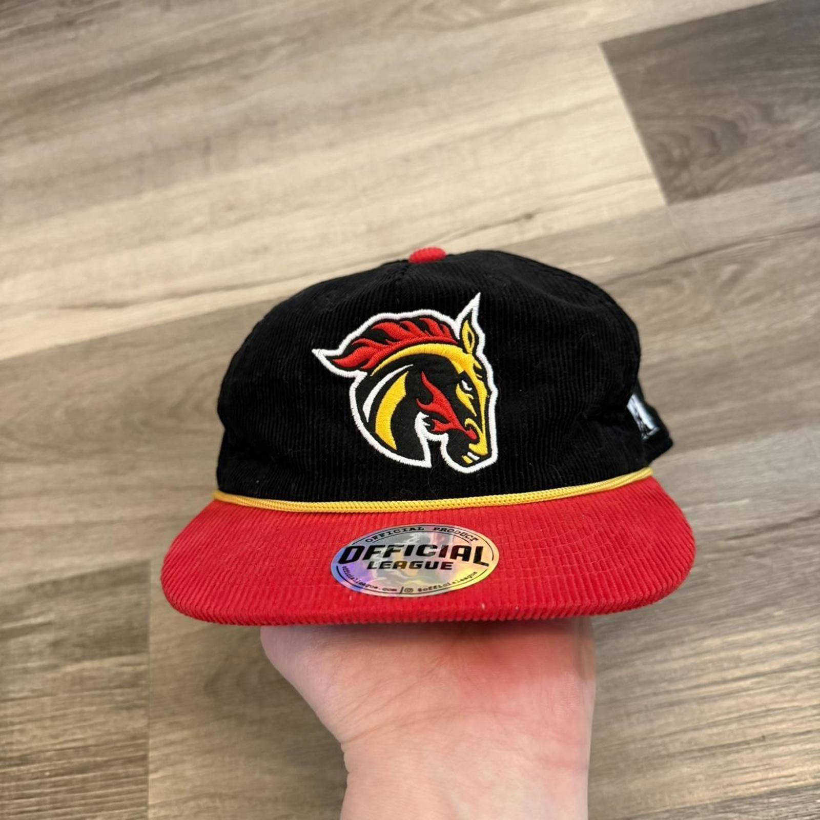 Other Calgary wranglers corduroy strap back hat OS Size ONE SIZE - 1 Thumbnail