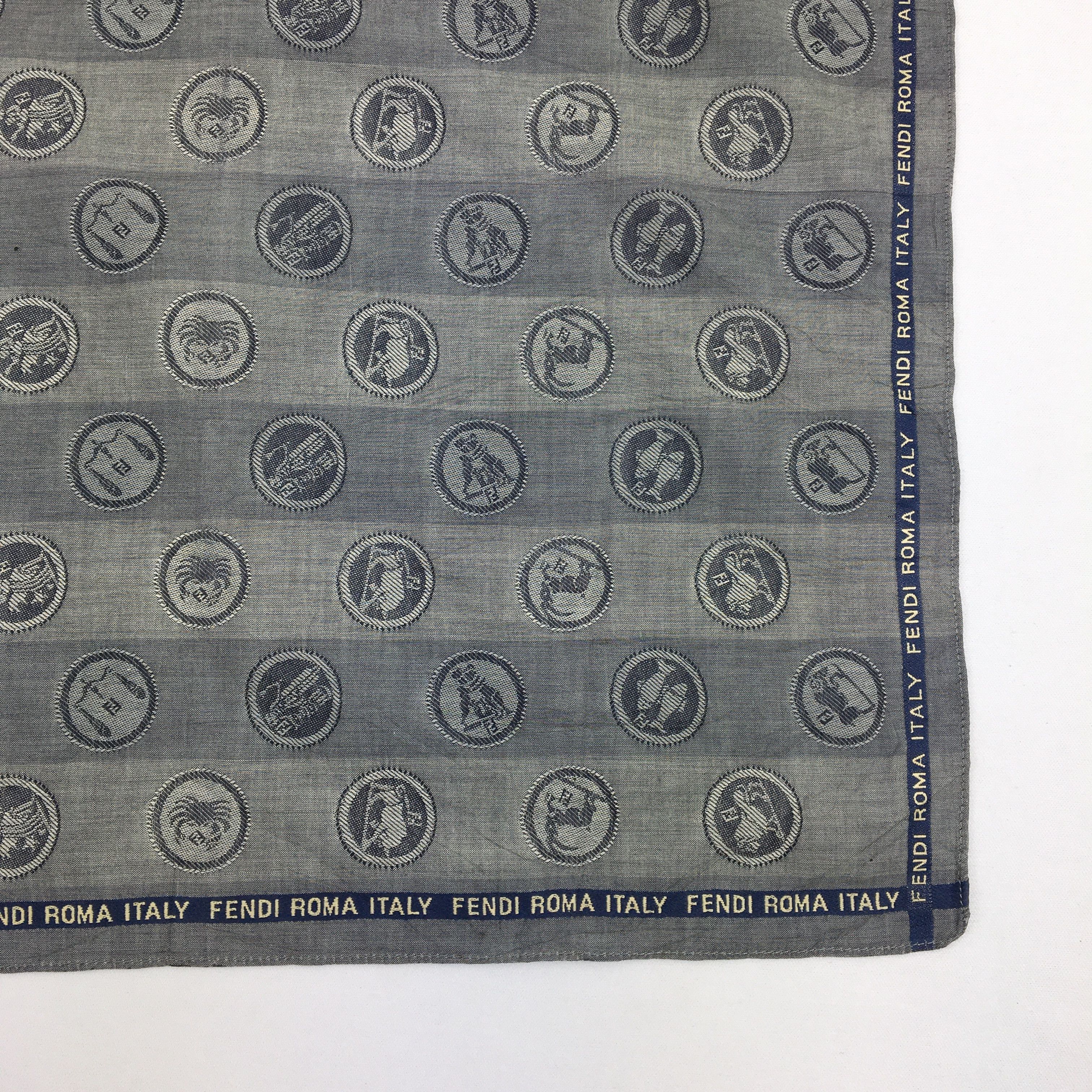 Japanese Brand Vintage Fendi Handkerchief Neckerchief Bandana Size ONE SIZE - 3 Thumbnail