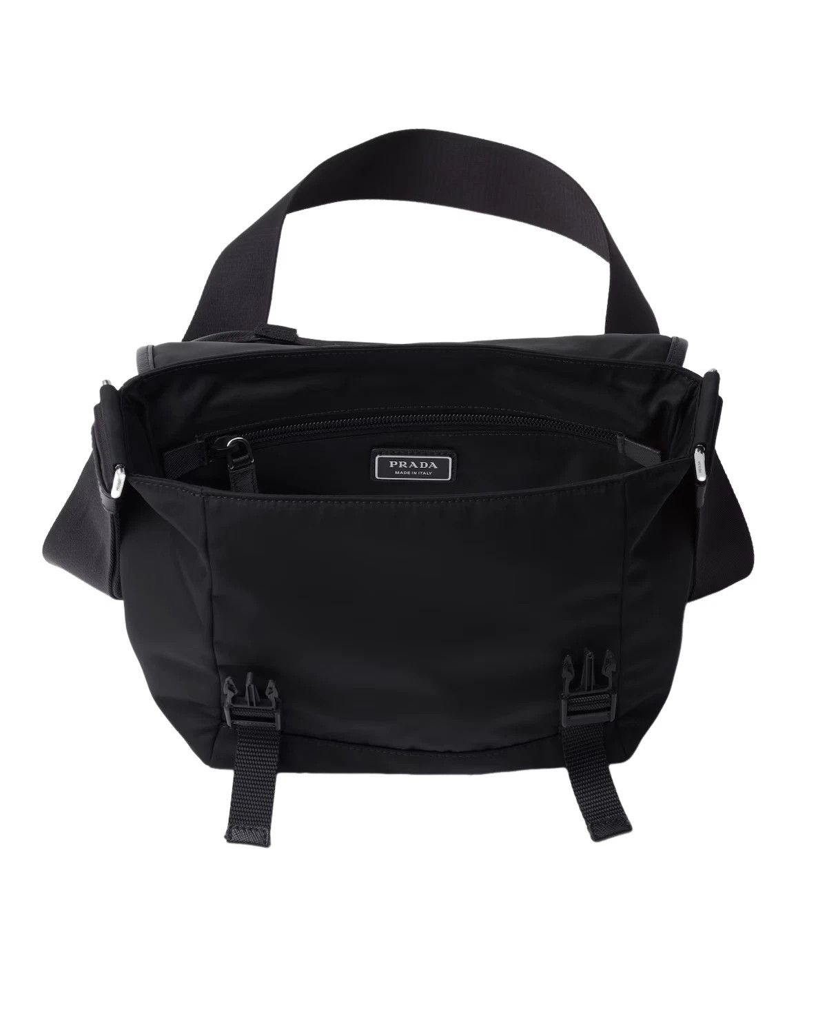 Prada PRADA Black Re-Nylon Saffiano Shoulder Bag Size ONE SIZE - 4 Thumbnail