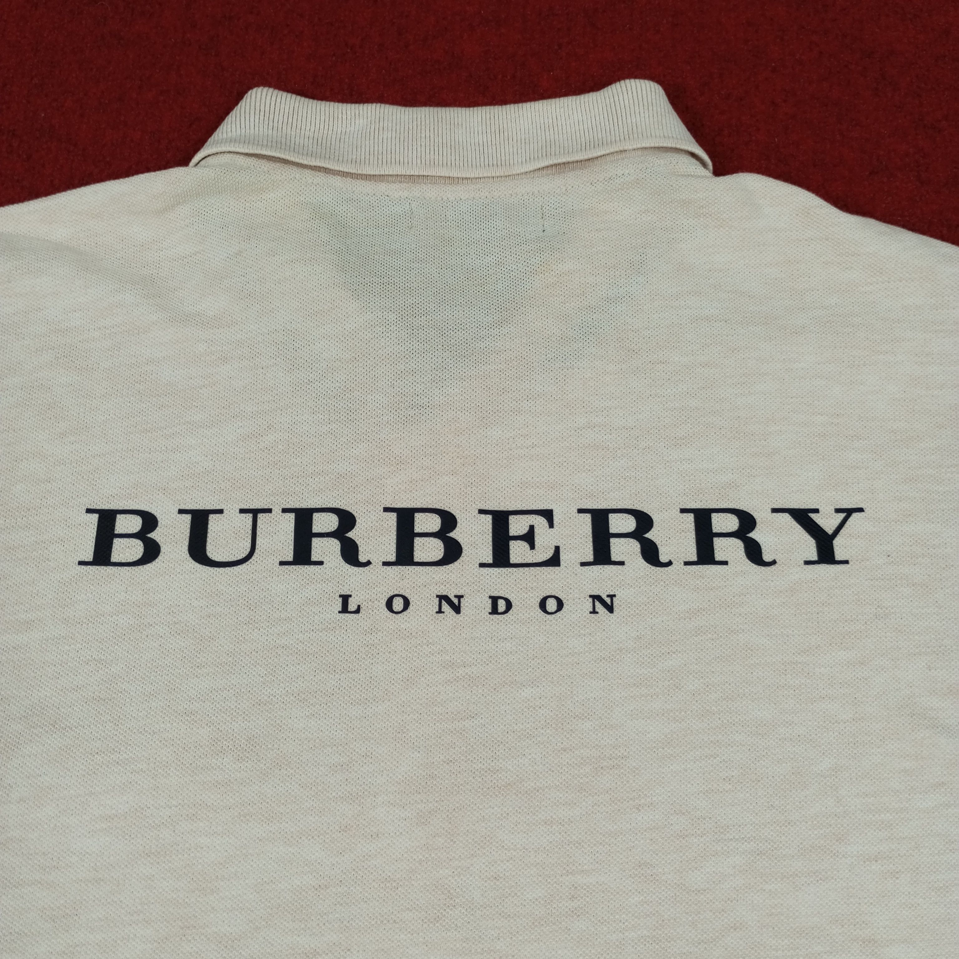 Burberry × Vintage Burberry London Luxury Brand Long Sleeve Polos Custom Art Size US L / EU 52-54 / 3 - 2 Thumbnail