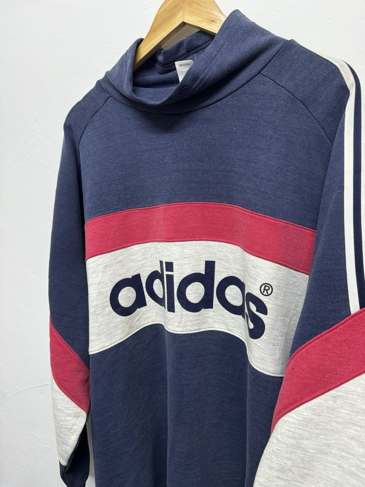 Adidas × Vintage Vintage Adidas Boxy Sweatshirt Size US XXL / EU 58 / 5 - 2 Thumbnail