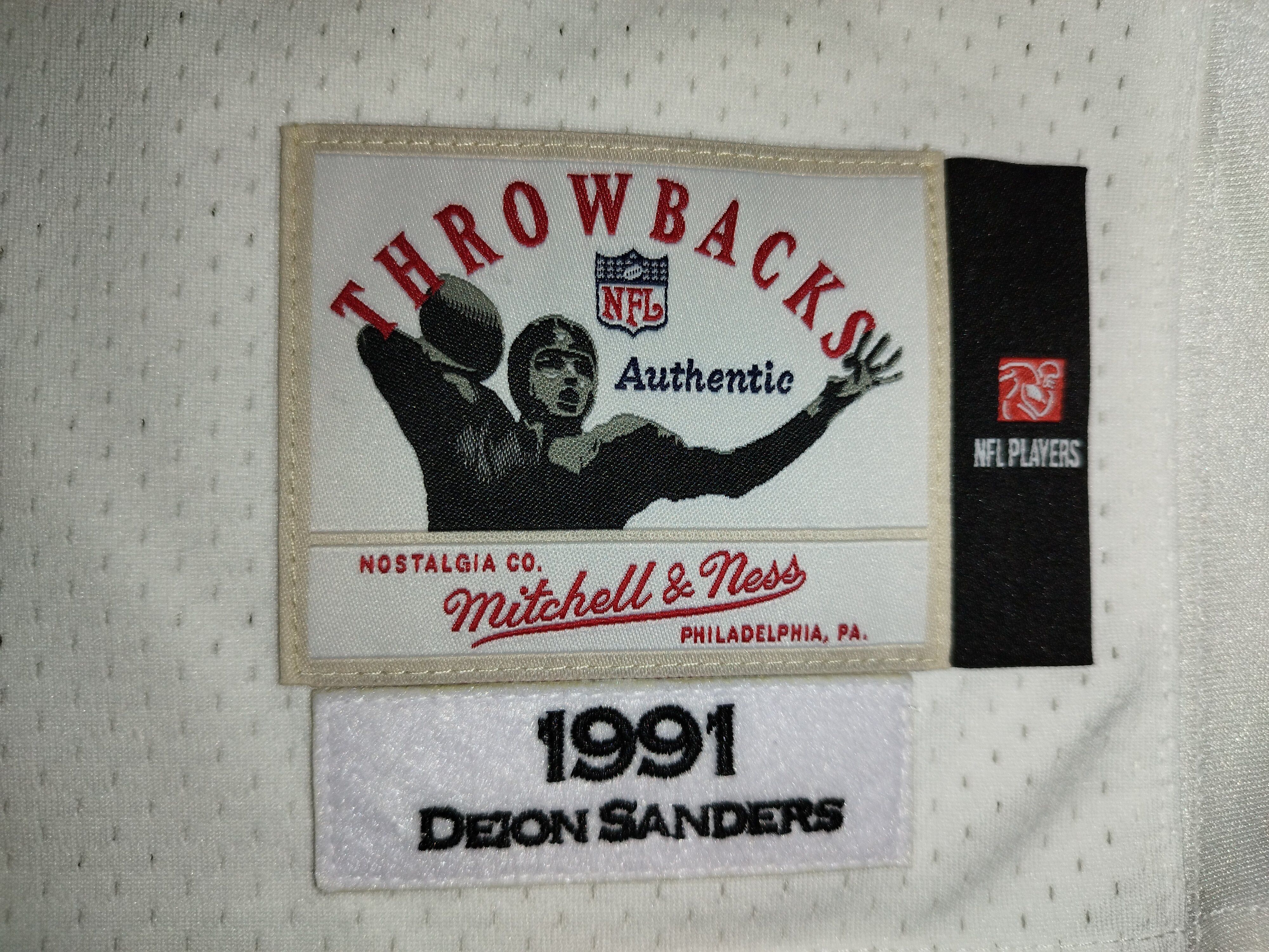 Mitchell & Ness Authentic Deion Sanders Mitchell Ness 1991 Falcons Jersey Size US XXL / EU 58 / 5 - 7 Thumbnail