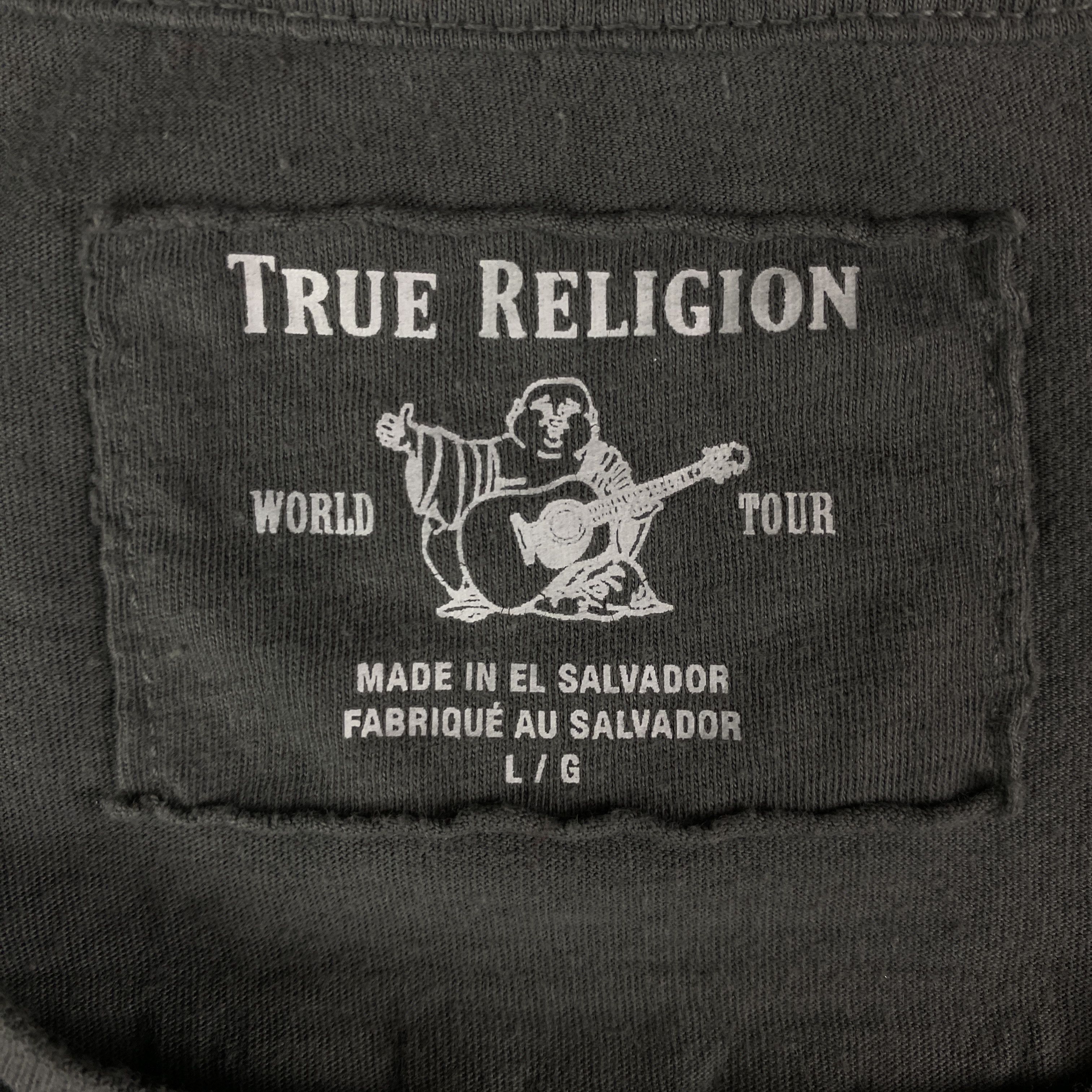 True Religion Mens T-Shirt Short Sleeve True Religion Big Logo Back Size L Size US L / EU 52-54 / 3 - 5 Thumbnail