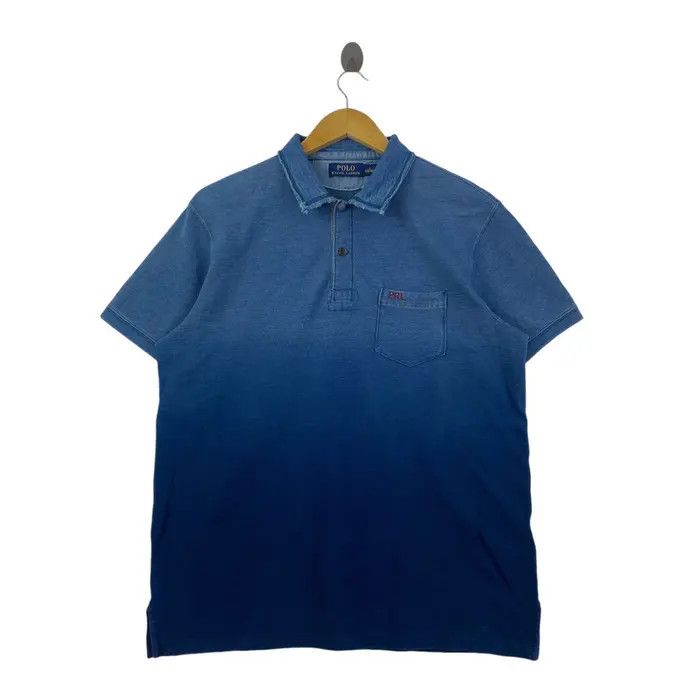Polo Ralph Lauren Vintage POLO RALPH LAUREN Natural Dye Pure Indigo Tee Shirt Size US L / EU 52-54 / 3 - 1 Thumbnail