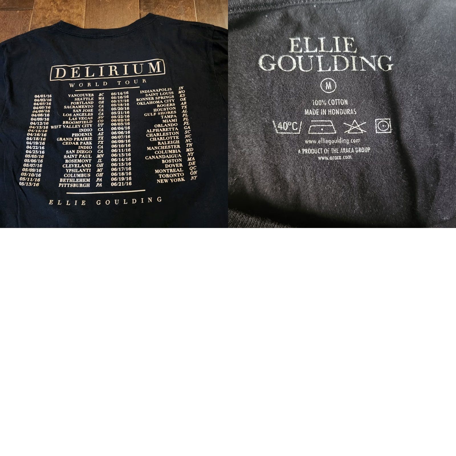 Vintage Ellie Goulding Shirt Mens M Black Womens Delirium World Tour Concert Band Size M / US 6-8 / IT 42-44 - 9 Thumbnail