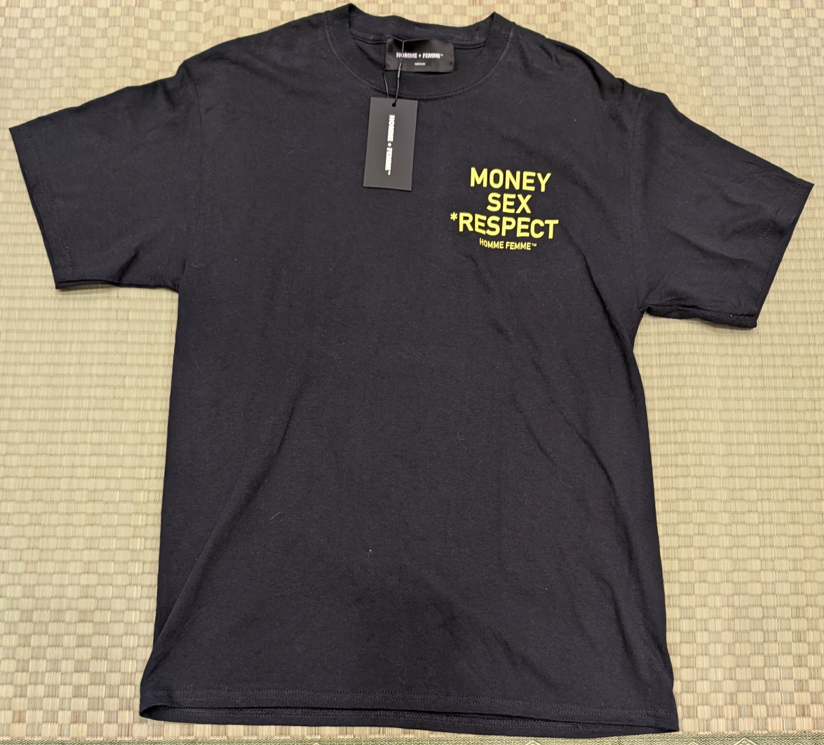 Homme + Femme La NWT Homme + Femme Money Sex Respect T-shirt Unisex Size US M / EU 48-50 / 2 - 1 Thumbnail