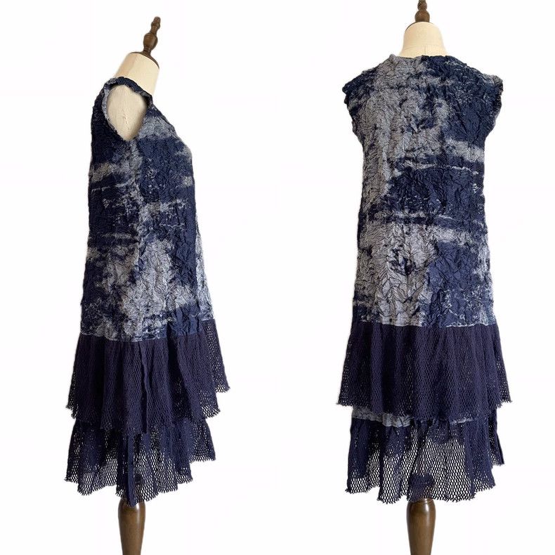 Issey Miyake Issey Miyake size:2 Mainline denim blue-dyed dress Size M / US 6-8 / IT 42-44 - 4 Thumbnail