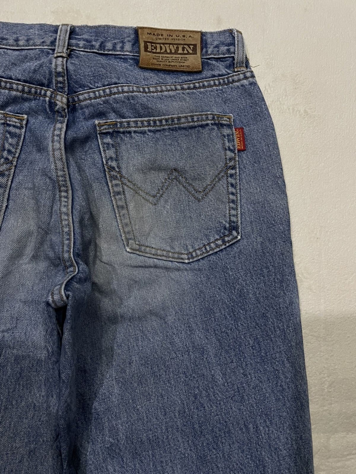 Edwin Vintage EDWIN Baggy Distress Mudwash Denim Jeans Size US 32 / EU 48 - 14 Thumbnail
