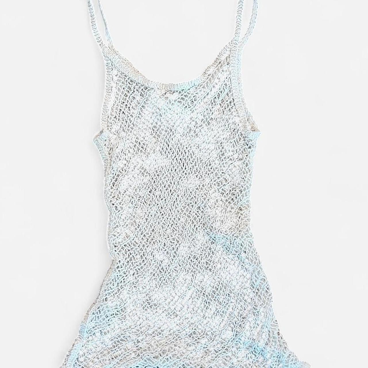 Brandy Melville Brandy Melville Women's blue white Vests Size US 26 / EU 42 - 2 Thumbnail