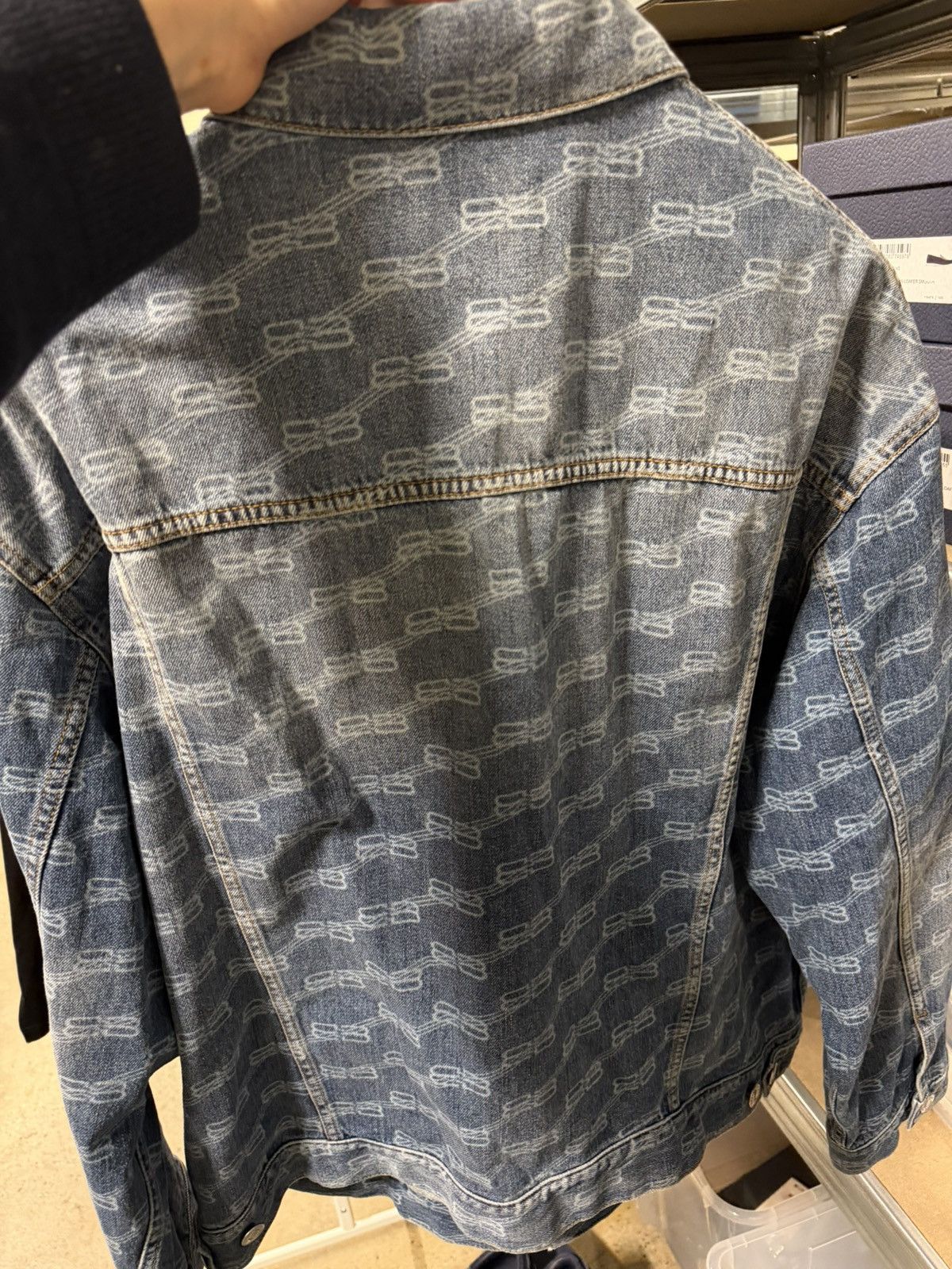 Balenciaga Balenciaga Oversized BB Monogram Denim Jacket NEW 2000$ Size US M / EU 48-50 / 2 - 4 Thumbnail