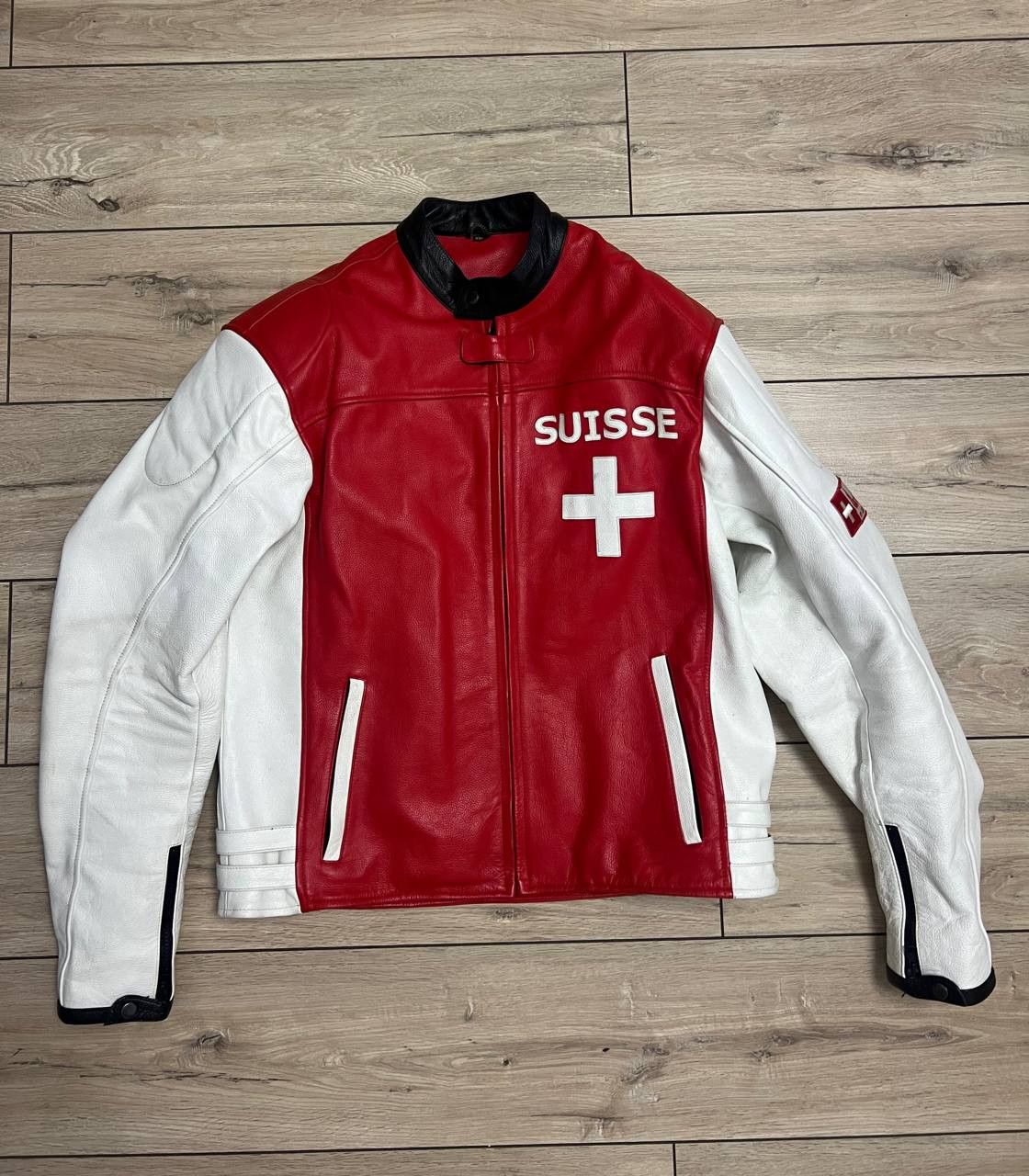 Other Motorcycle Bikers World Swiss Suisse Leather Jacket 2XL Size US XXL / EU 58 / 5 - 8 Thumbnail