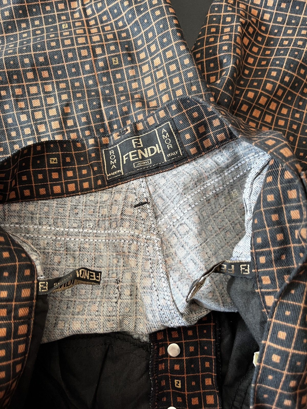 Fendi vintage Fendi zucca Jeans Size US 29 - 9 Thumbnail