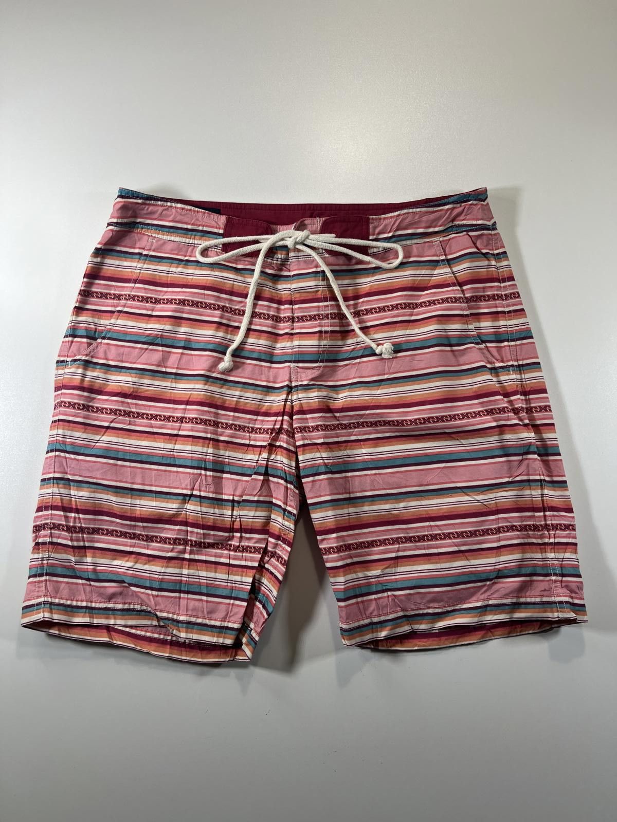 Unknown London Vintage Pendleton pin Striped Drawstring Shorts 34 Size US 34 / EU 50 - 1 Thumbnail