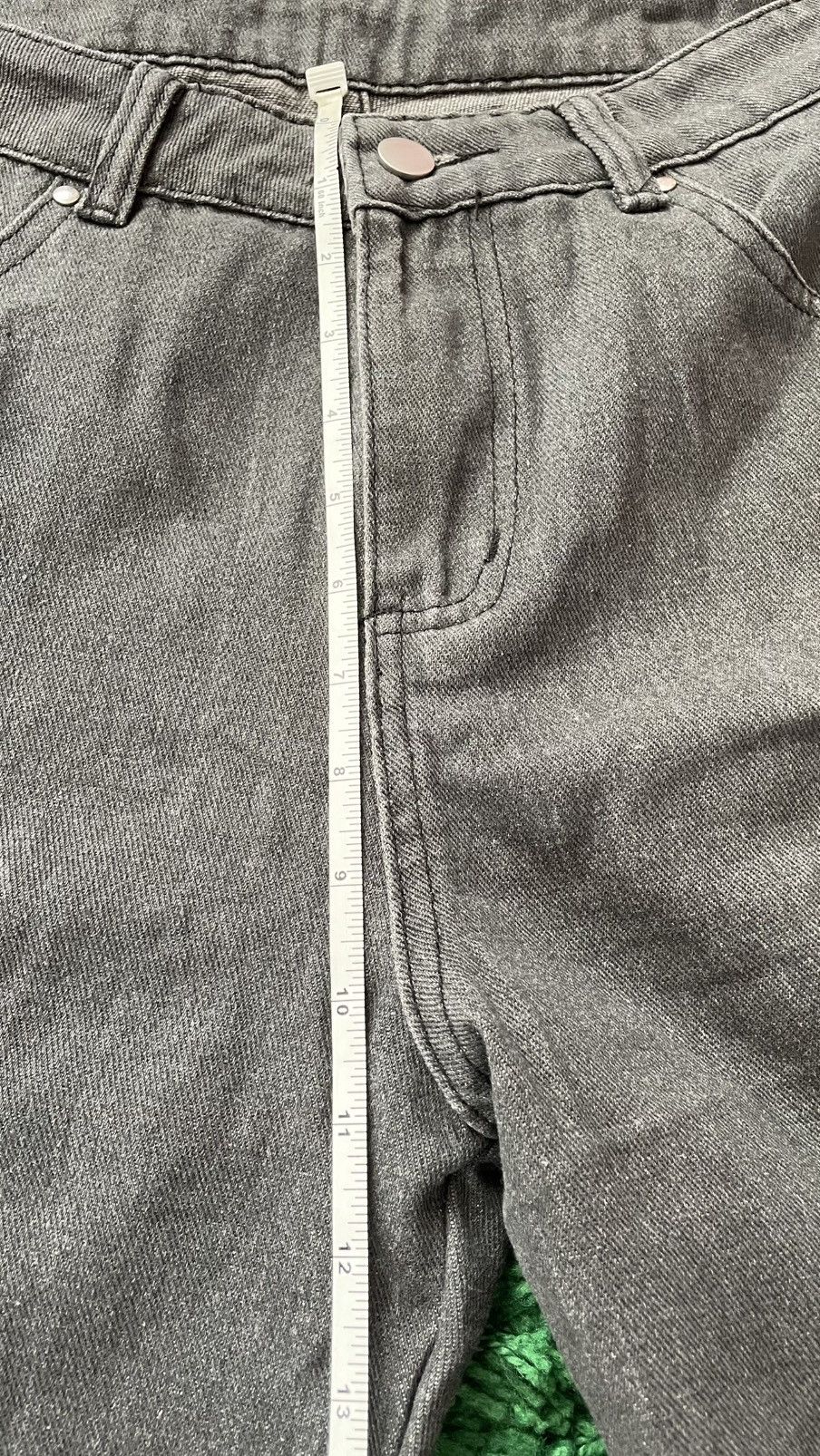 Vintage Flare baggy zipper jeans flared goth Size US 31 - 10 Thumbnail