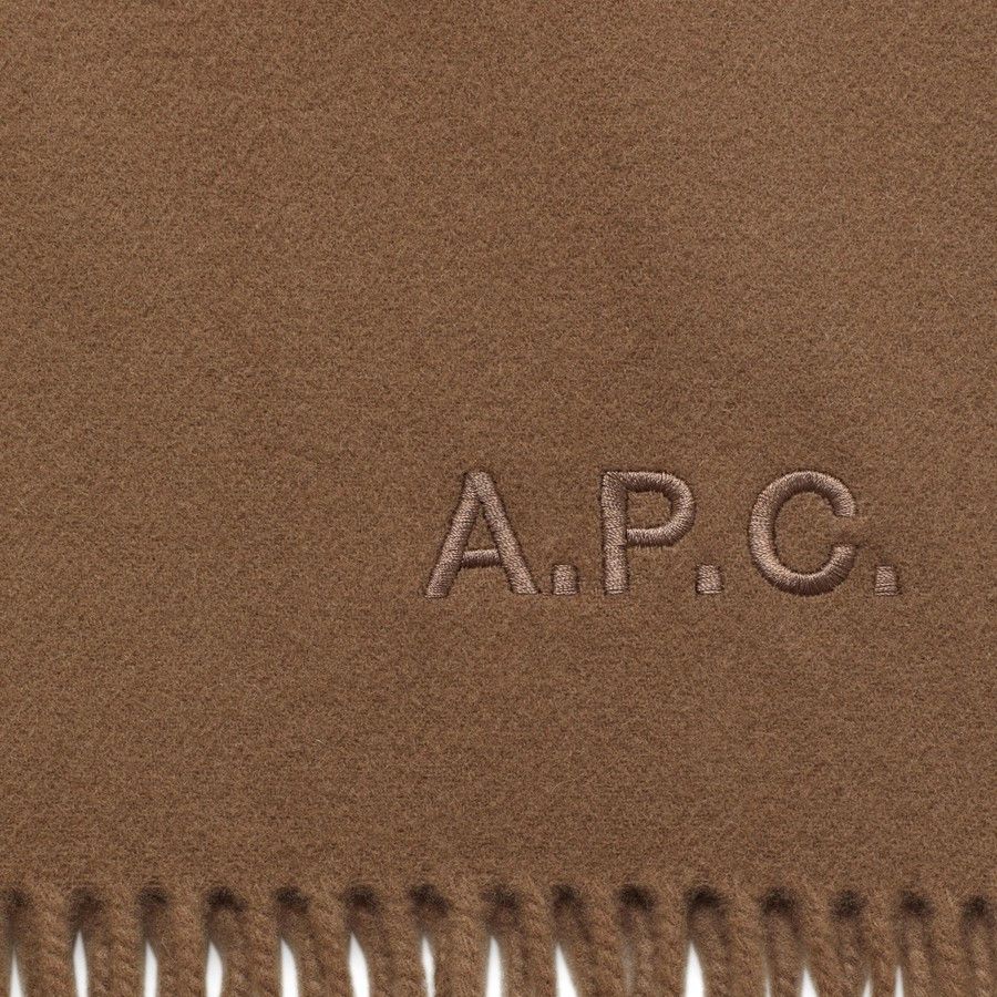 A.P.C. o1d2blof0724 Size : OS / Wool Scarf in Brown Size ONE SIZE - 3 Thumbnail