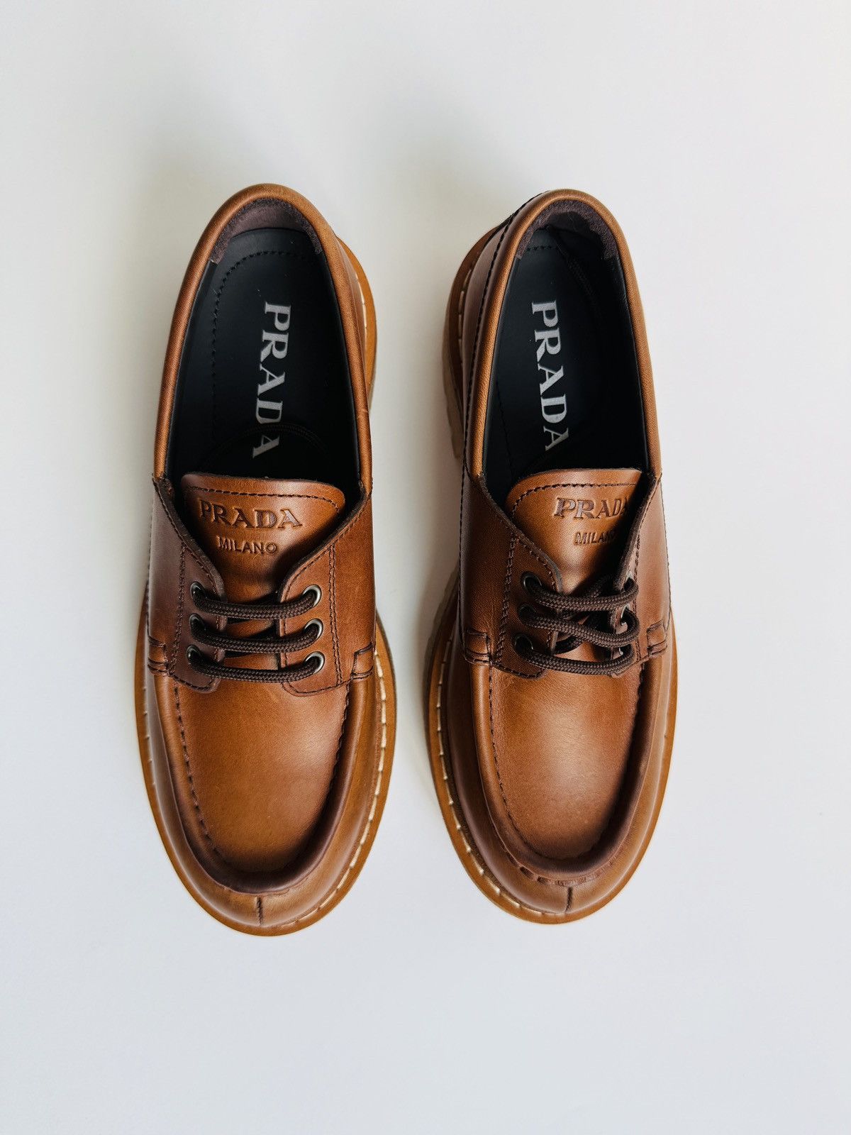 Prada Prada - St. Moritz leather loafers Size US 6.5 / EU 39-40 - 2 Thumbnail
