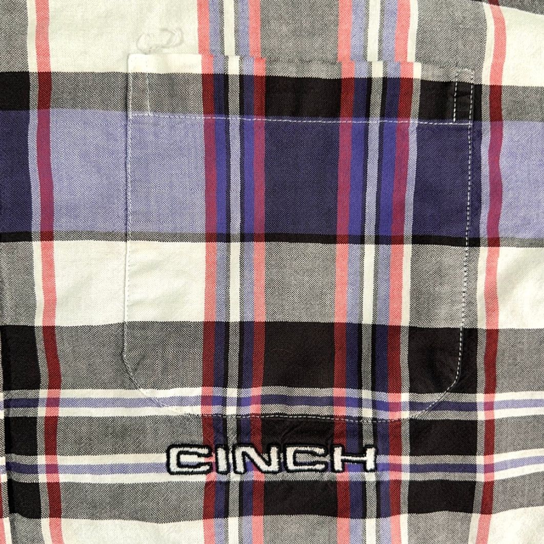 Vintage VINTAGE Cinch Western Shirt Adult XL Purple Plaid Cowboy Work Shirt Size US XL / EU 56 / 4 - 4 Thumbnail