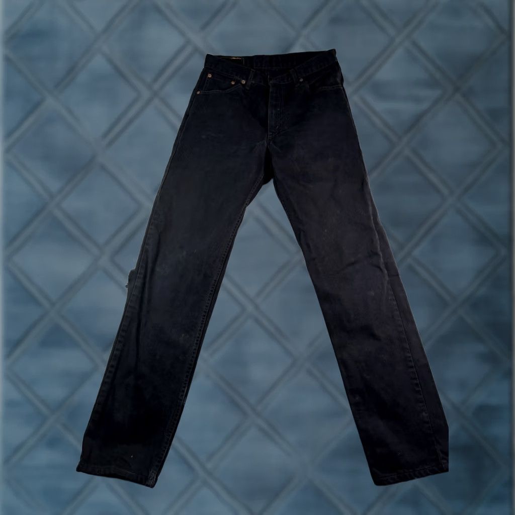 Levi's VINTAGE Levi's 521 Jeans Men Black Straight Size 32x34 Distressed 5-Pocket Denim logo 90s USA Size US 32 / EU 48 - 1 Thumbnail
