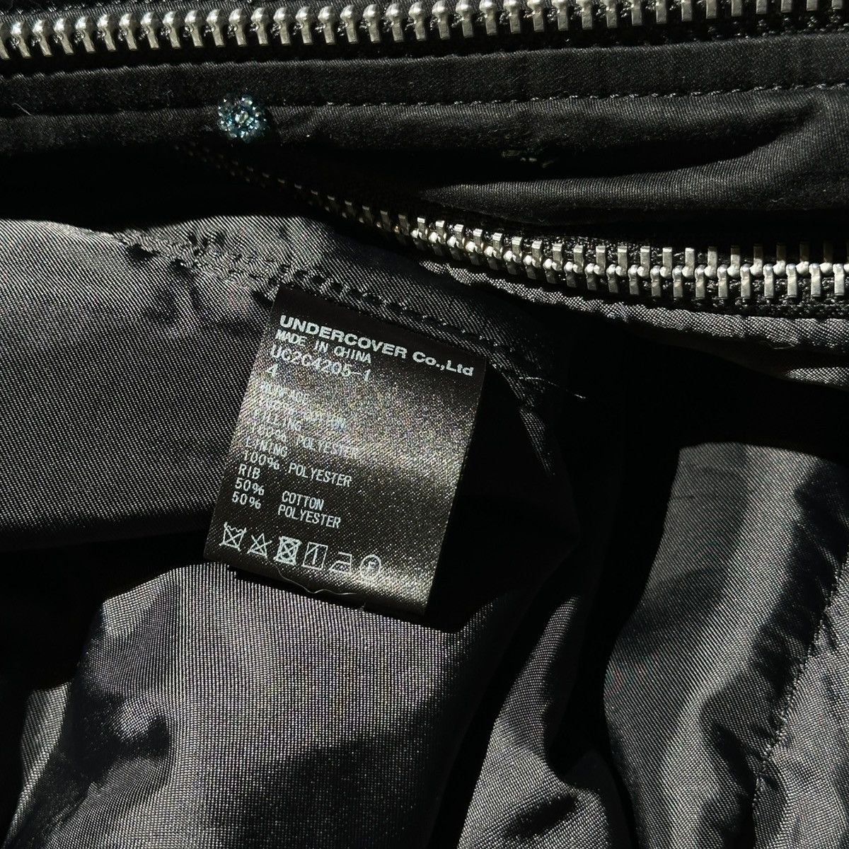 Undercover $3,580 hand beaded bomber jacket ghost hand 23AW Size US XL / EU 56 / 4 - 5 Thumbnail