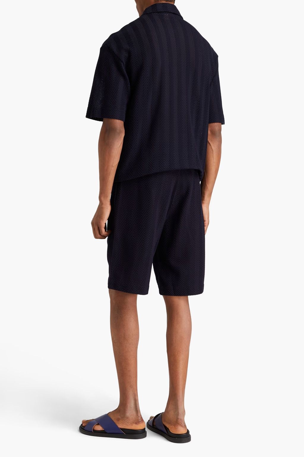 Missoni o1y0225 Zip Polo Shirt in Midnight Blue Size US S / EU 44-46 / 1 - 3 Thumbnail