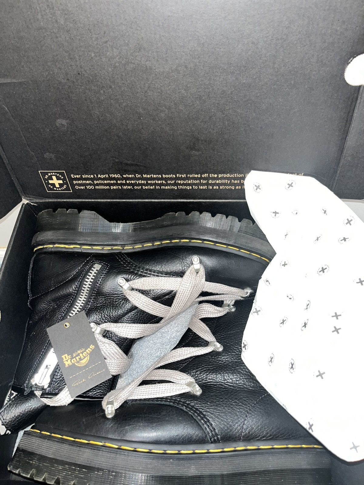 Dr. Martens × Rick Owens Rick Owen x Doc Boots | Grailed