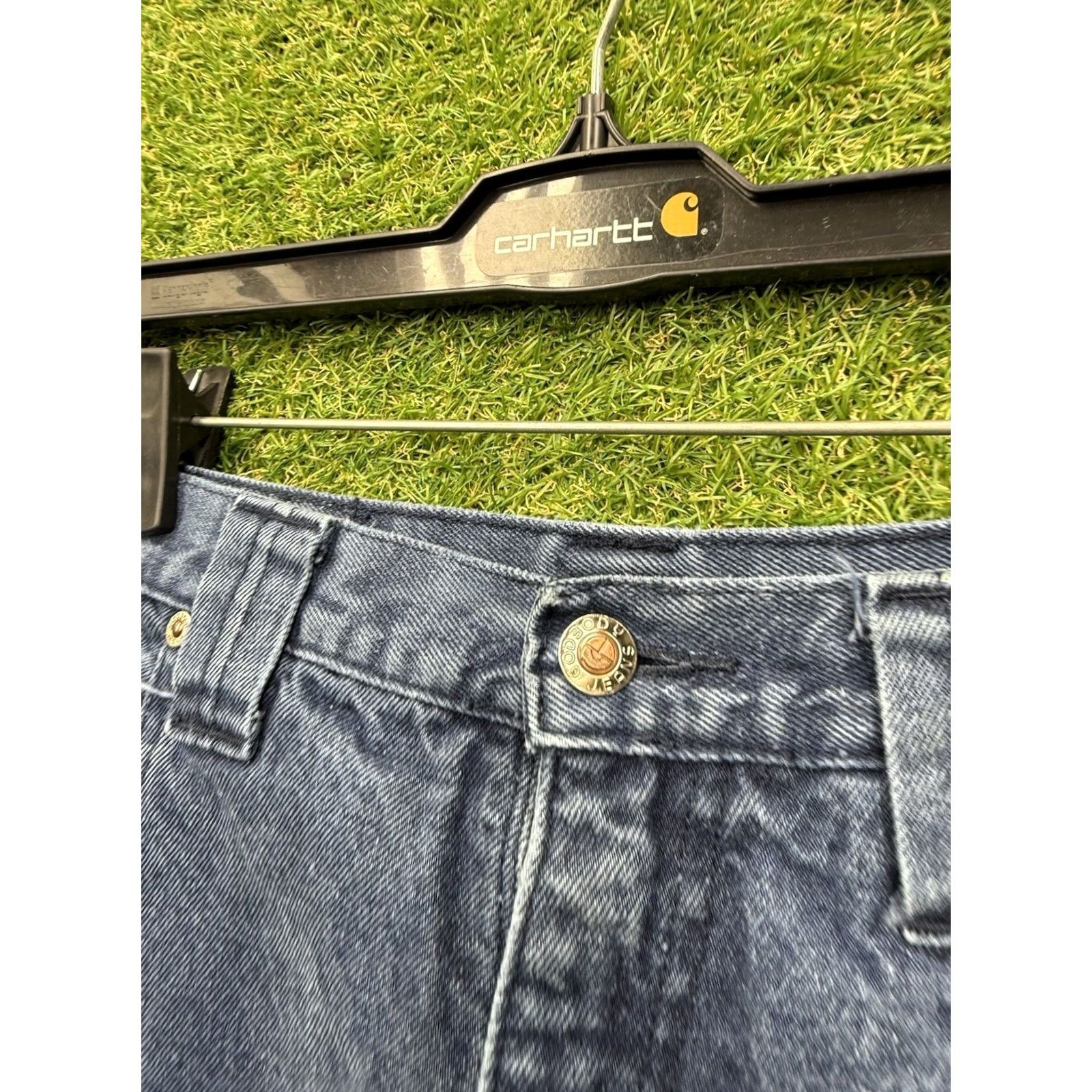 Vintage VINTAGE Godbody Jeans Mens 36 Jeans 90s Grunge Hip Hop Wide-Leg Denim Blue 5-Pocket Relaxed Mens Size US 36 / EU 52 - 6 Thumbnail