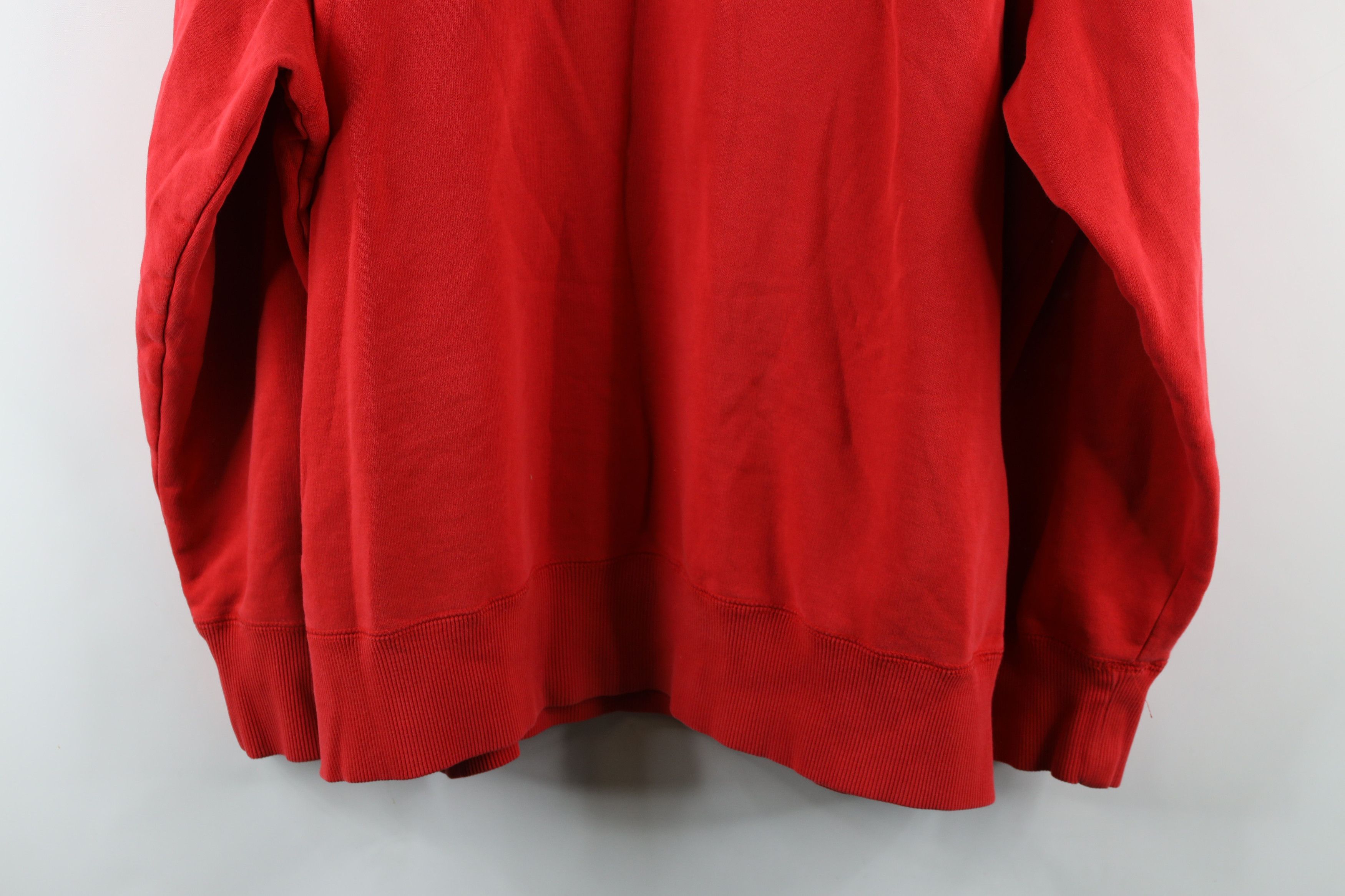 Nike × Vintage Vintage Nike Travis Scott Mini Swoosh Hoodie Sweatshirt Red Size US XXL / EU 58 / 5 - 11 Thumbnail