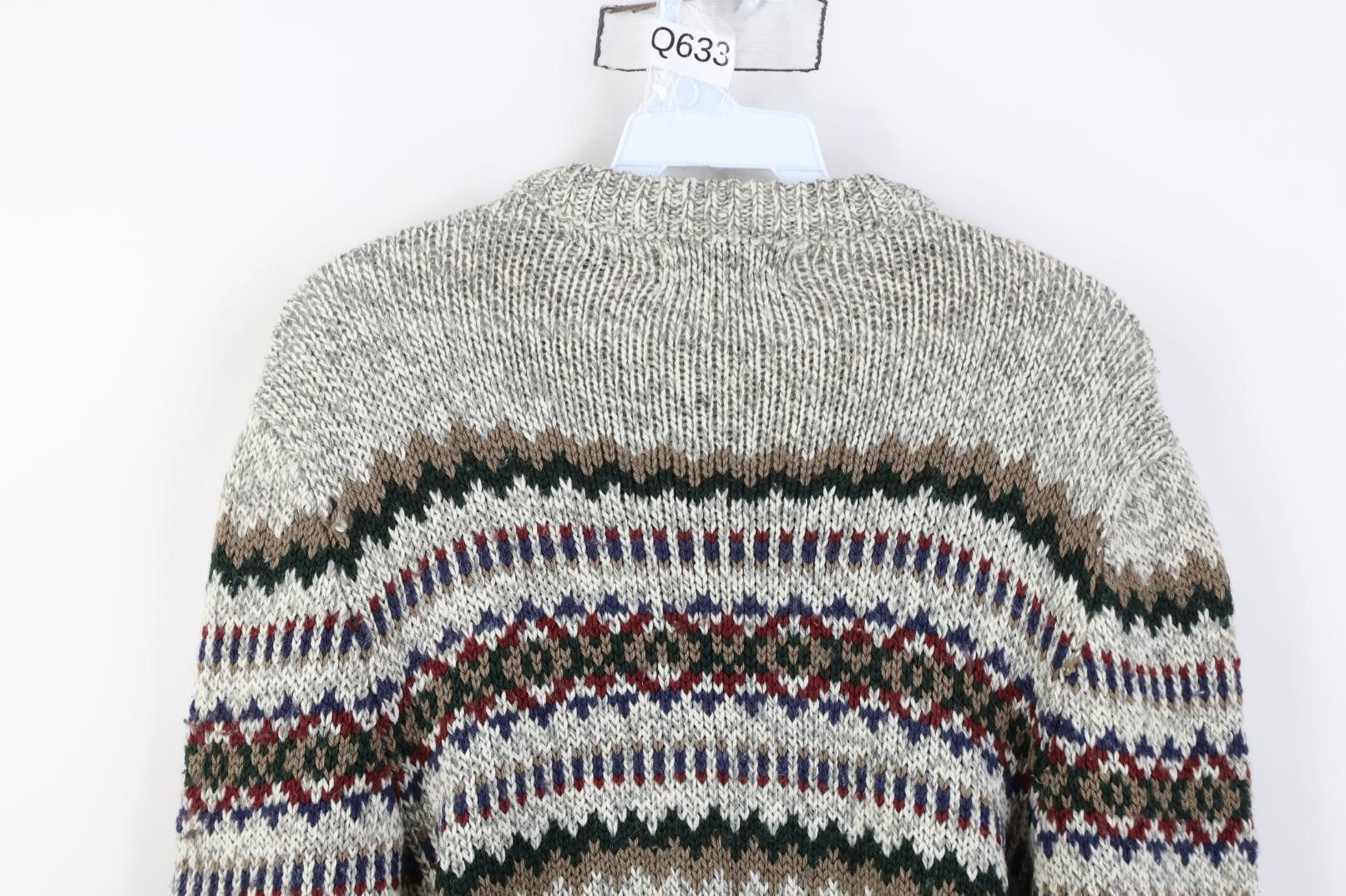 Vintage Vintage 90s Streetwear Wool Blend Knit Fair Isle Sweater Size M / US 6-8 / IT 42-44 - 9 Thumbnail