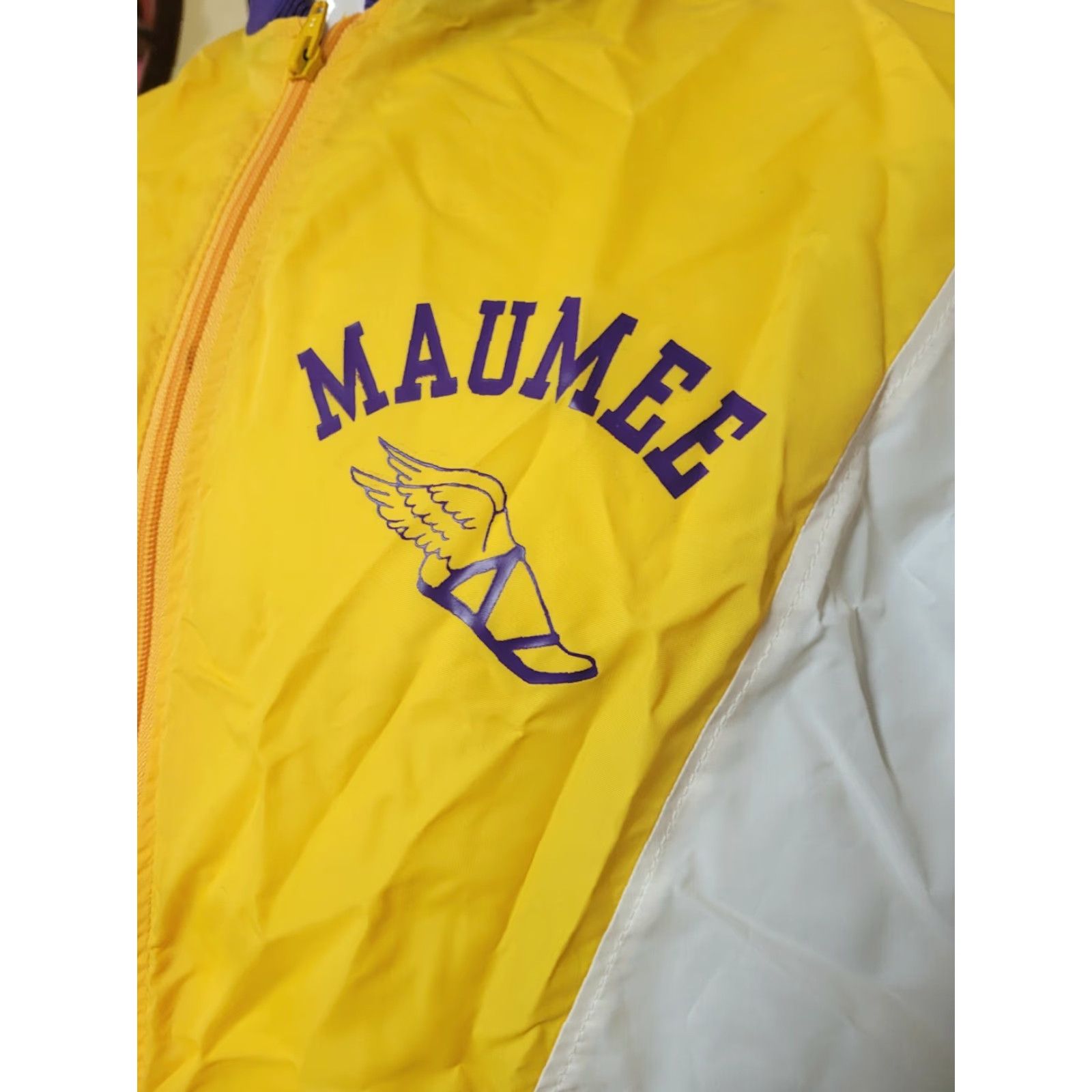 Vintage VINTAGE Maumee High School Panthers Track & Field Windbreaker Jacket Large NICE OH Size US 33 - 2 Thumbnail