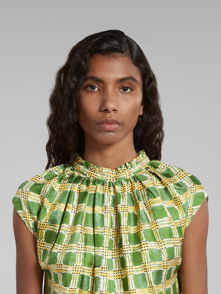 Marni o1w1db10125 Dress in Green Size M / US 6-8 / IT 42-44 - 3 Thumbnail