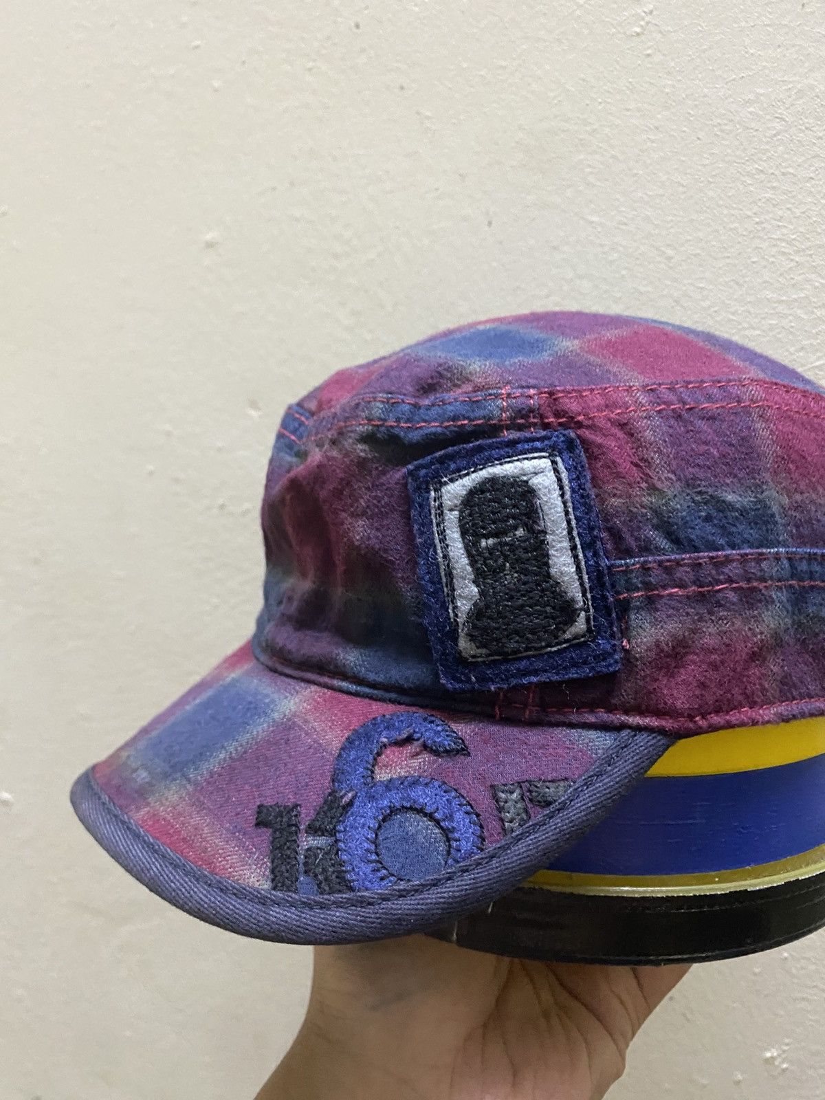 Diesel Vintage Diesel PatchWork Cap Plaid pattern Luxury Stylish Size ONE SIZE - 2 Thumbnail