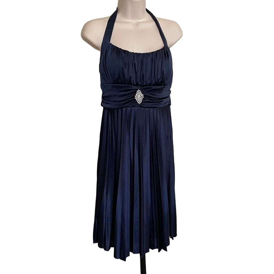 aqua jersey dress ASHLEYlauren 4686 Strapless Jersey Cocktail Dress main image 1