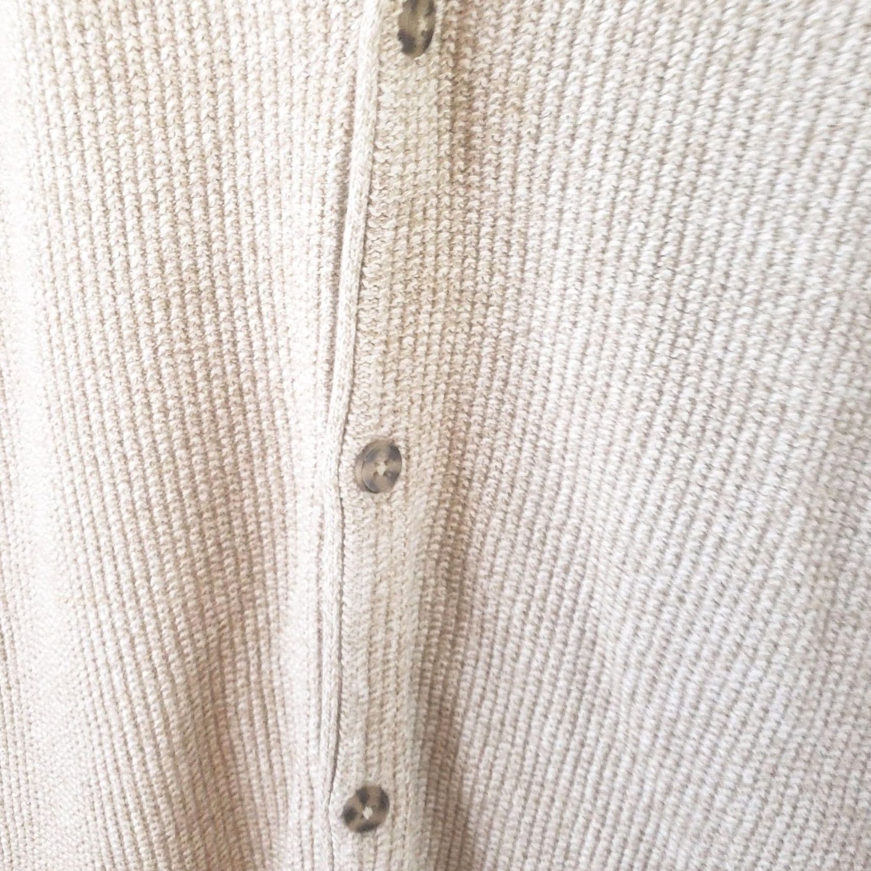 Eddie Bauer VINTAGE Eddie Bauer Sweater Vest Mens 2XLT Beige Button Front Cotton Knit Vest Sweatshirt Size US XXL / EU 58 / 5 - 6 Thumbnail