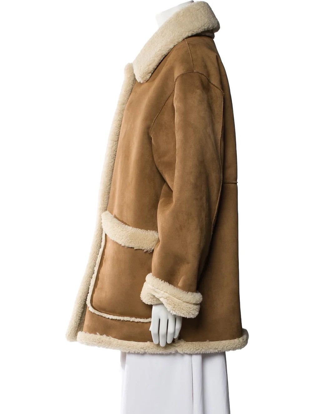 Designer Dunst Tan Button Reversible Faux-Leather Jacket Size S / US 4 / IT 40 - 2 Thumbnail