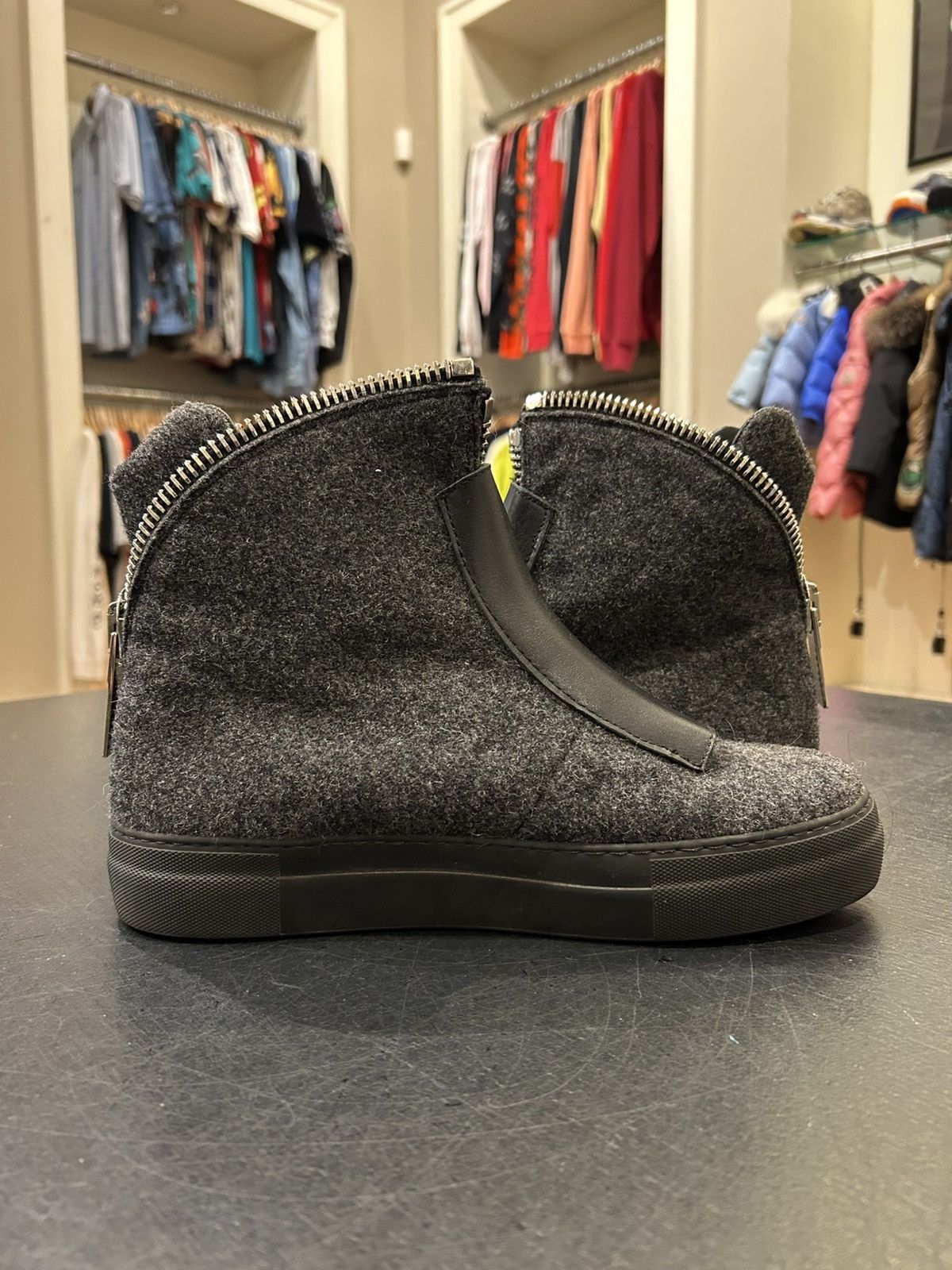 Armani Armani Wool Zip Up Sneaker Size US 8 / EU 41 - 4 Thumbnail