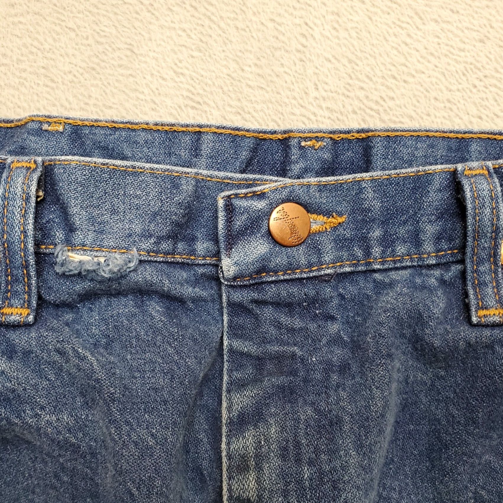 Wrangler VINTAGE Wrangler Jeans Mens 35x32 Blue Denim Cowboy Straight 100% Cotton 13MWZPW USA Cowboys Womens? Size US 35 - 4 Thumbnail