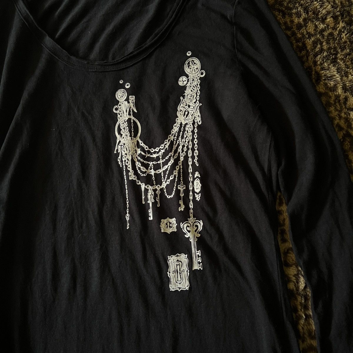 Japanese Brand Black Peace Now Black asymmetrical long sleeve t-shirt Size US M / EU 48-50 / 2 - 2 Thumbnail