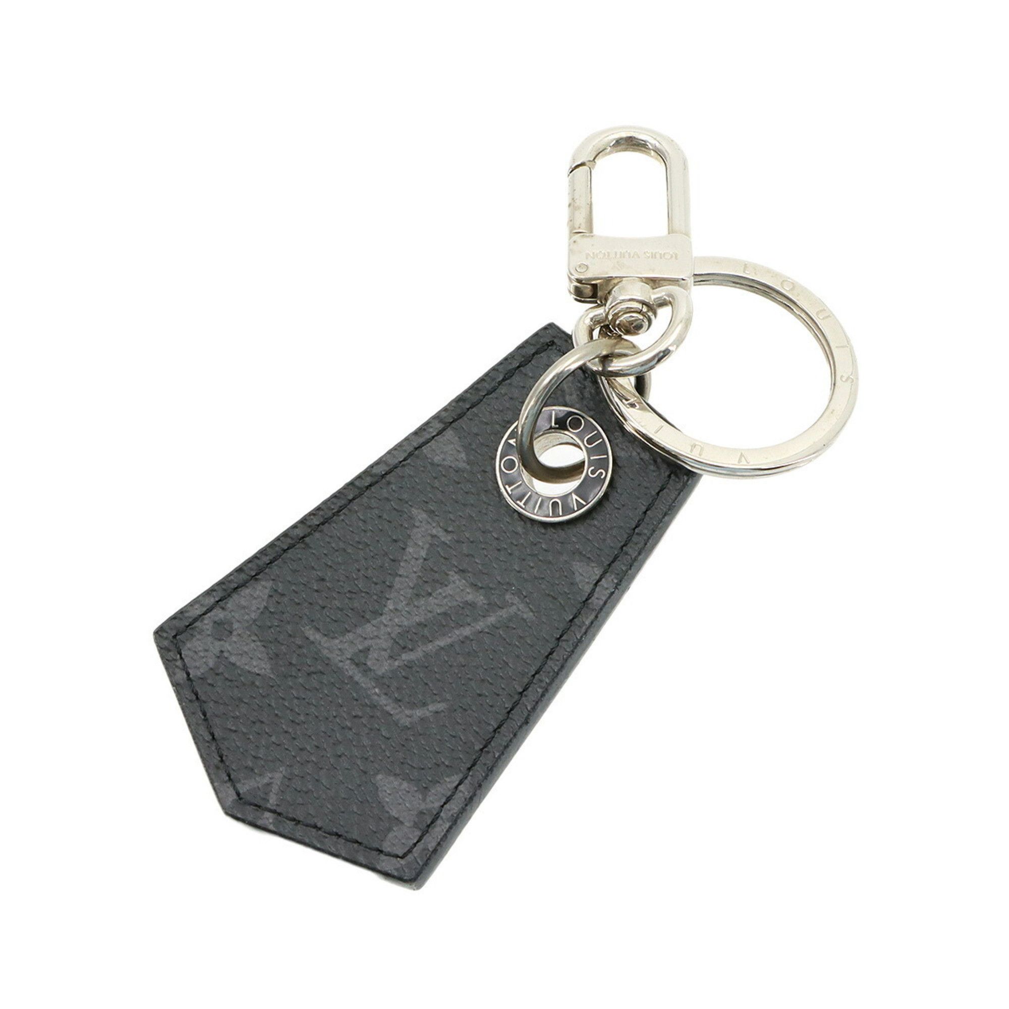 Louis Vuitton Louis Vuitton Monogram Eclipse Keychain Anschappe MP1795 Keyring Silver Hardware Size ONE SIZE - 1 Thumbnail