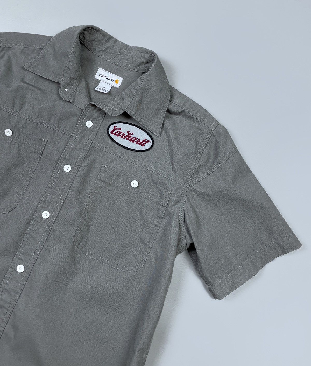 Carhartt Men's Vintage Carhartt SS Work Pockets Shirt Patch Logo S Size US S / EU 44-46 / 1 - 2 Thumbnail