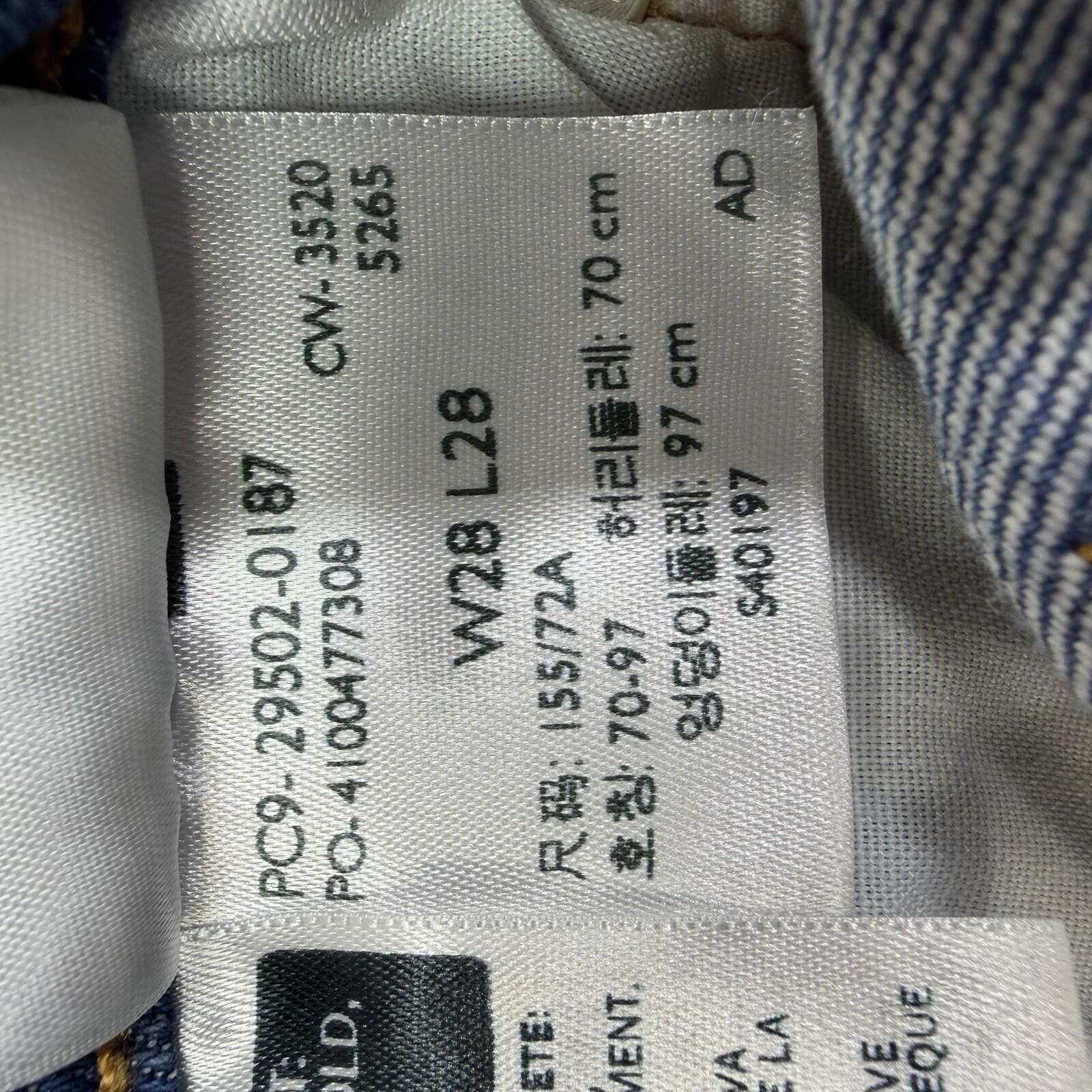 Levi's Levis 501 S Skinny Button Fly Raw Hem Jeans Women's 28x28 Size 28" / US 6 / IT 42 - 11 Thumbnail