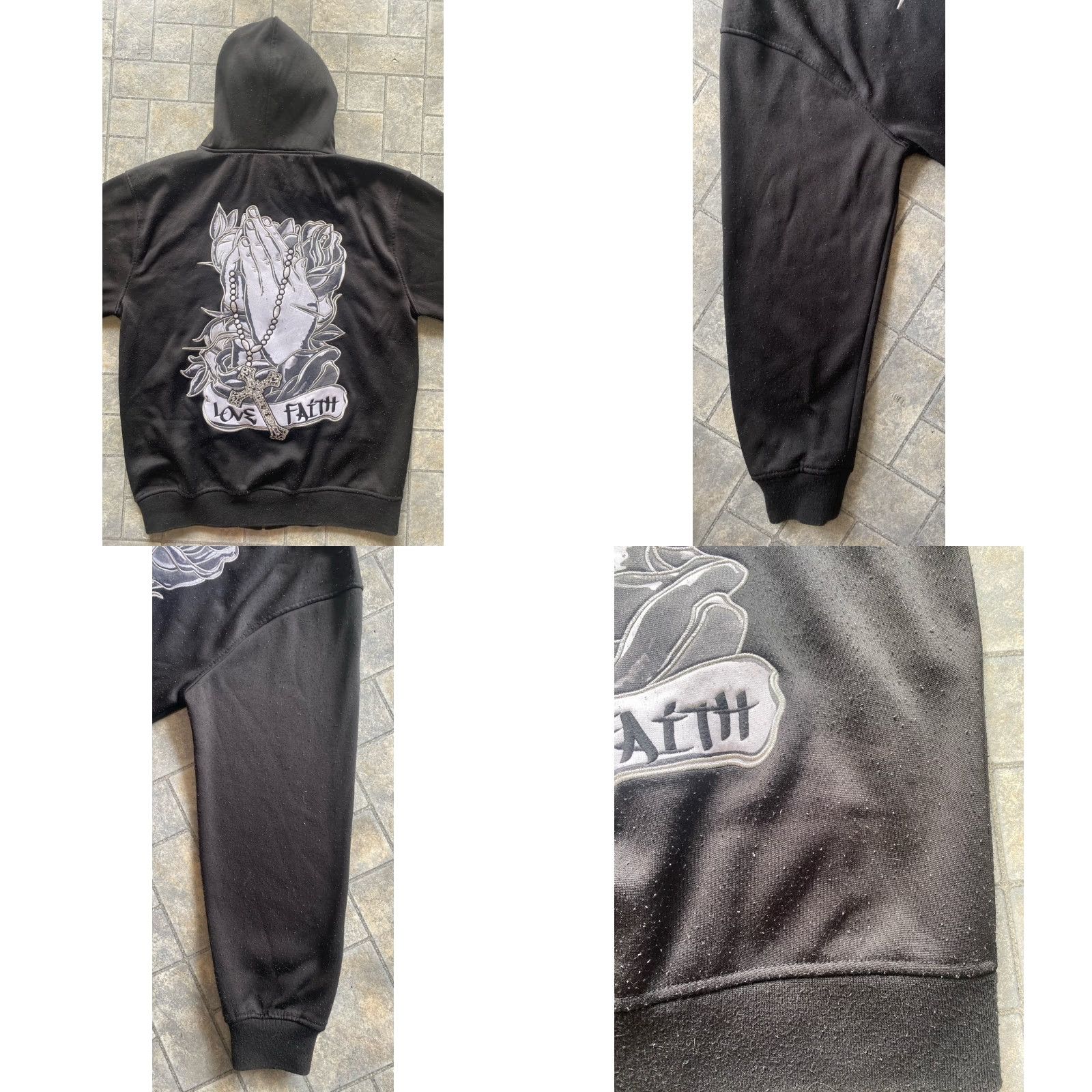 Vintage VINTAGE Victorious Urban Couture Hoodie Size L Black Men Zip Size US L / EU 52-54 / 3 - 11 Thumbnail