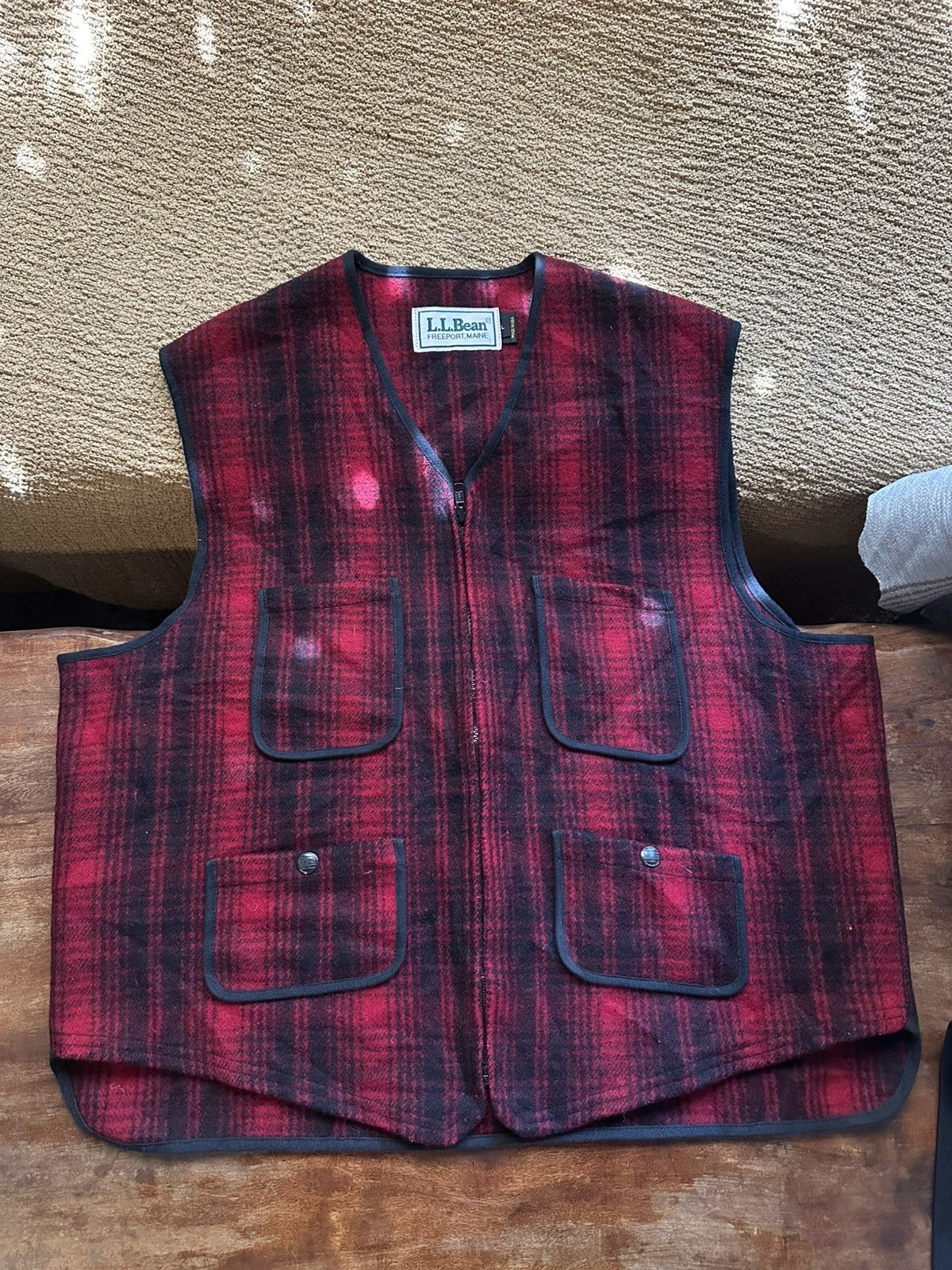 L.L. Bean Vintage LL Bean Vest Wool Size US L / EU 52-54 / 3 - 1 Thumbnail