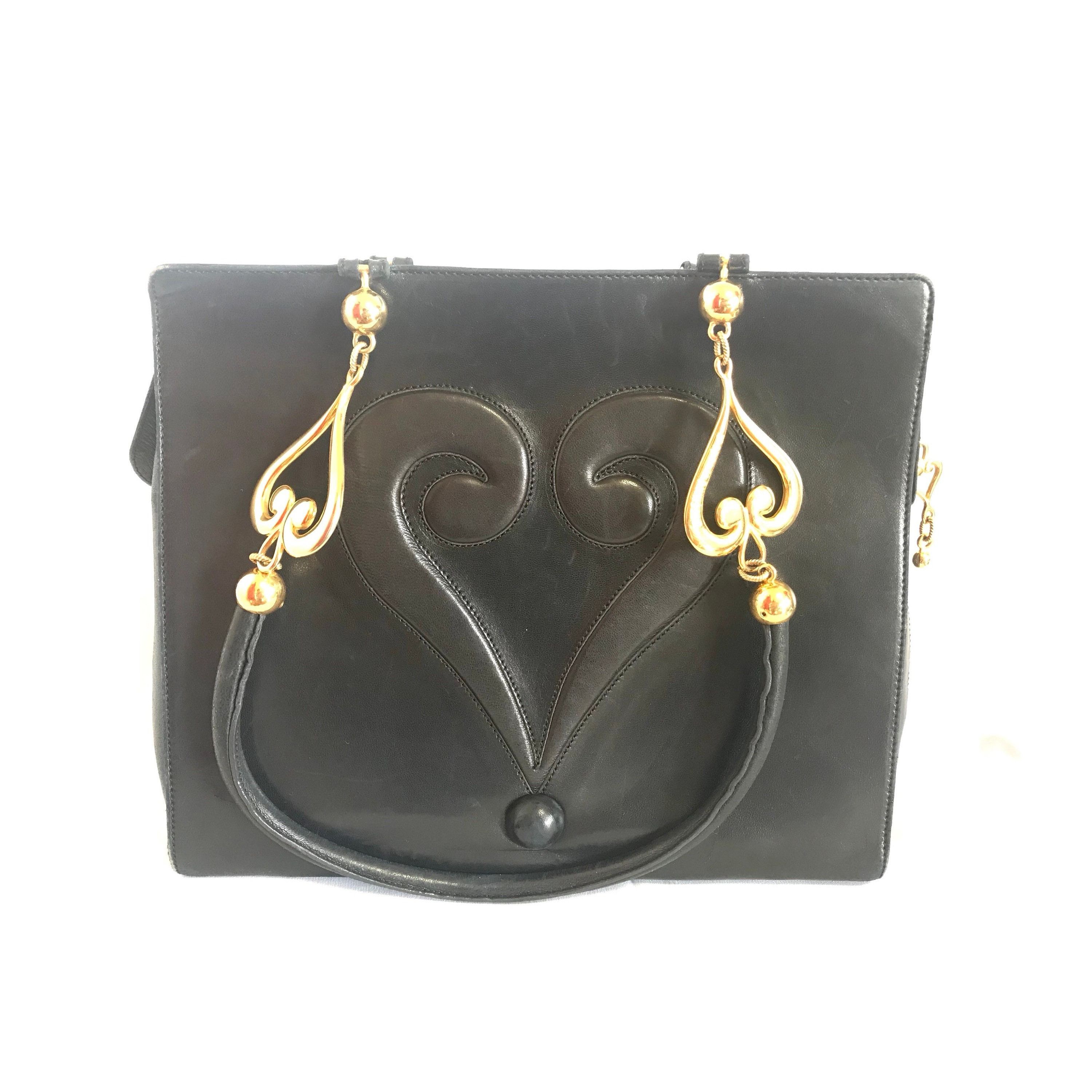 Moschino Vintage Moschino black leather tote shoulder bag Size ONE SIZE - 1 Thumbnail