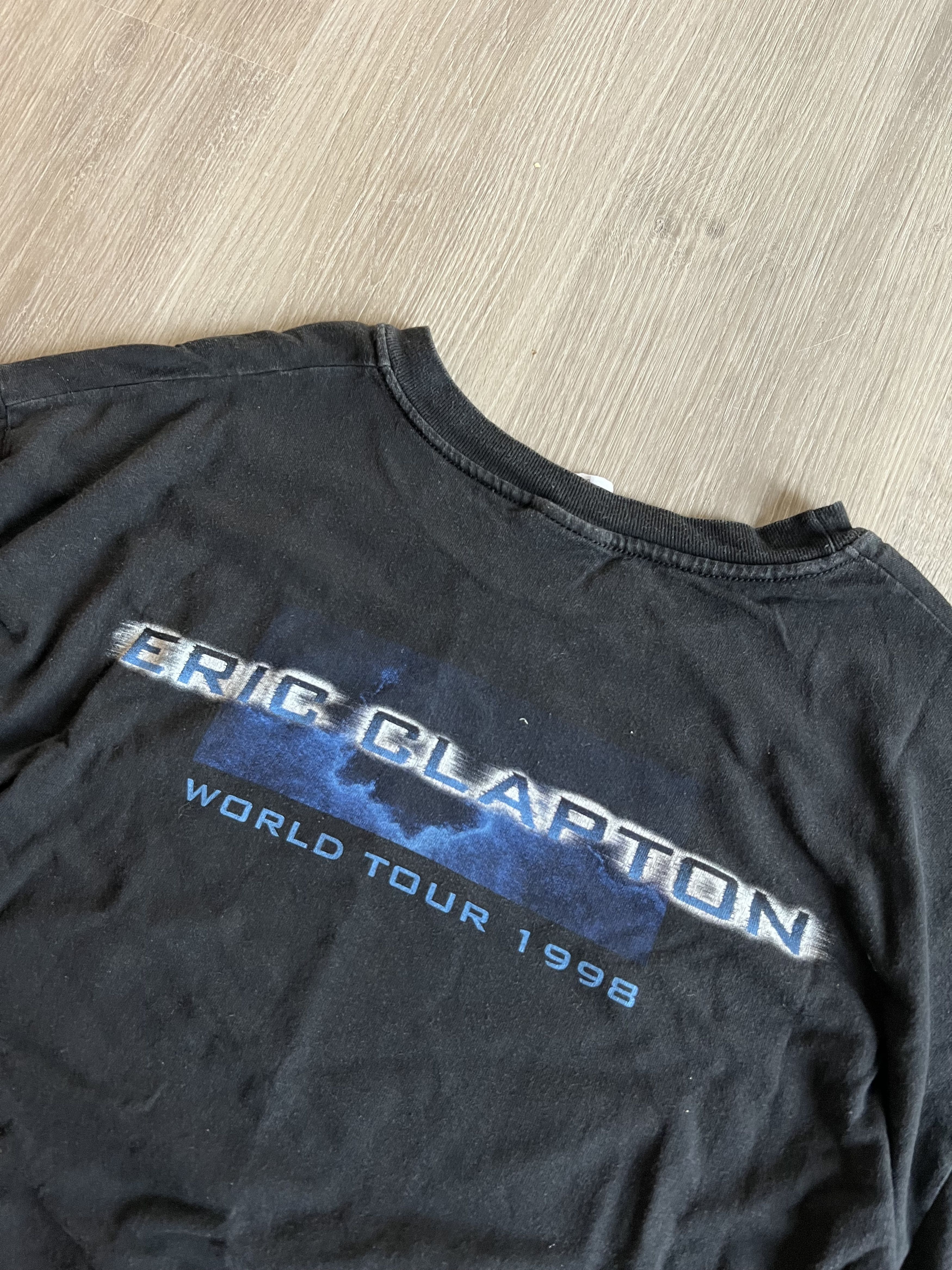 Vintage 1998 Pilgrim Eric Clapton Tour Tee Size US XL / EU 56 / 4 - 5 Thumbnail
