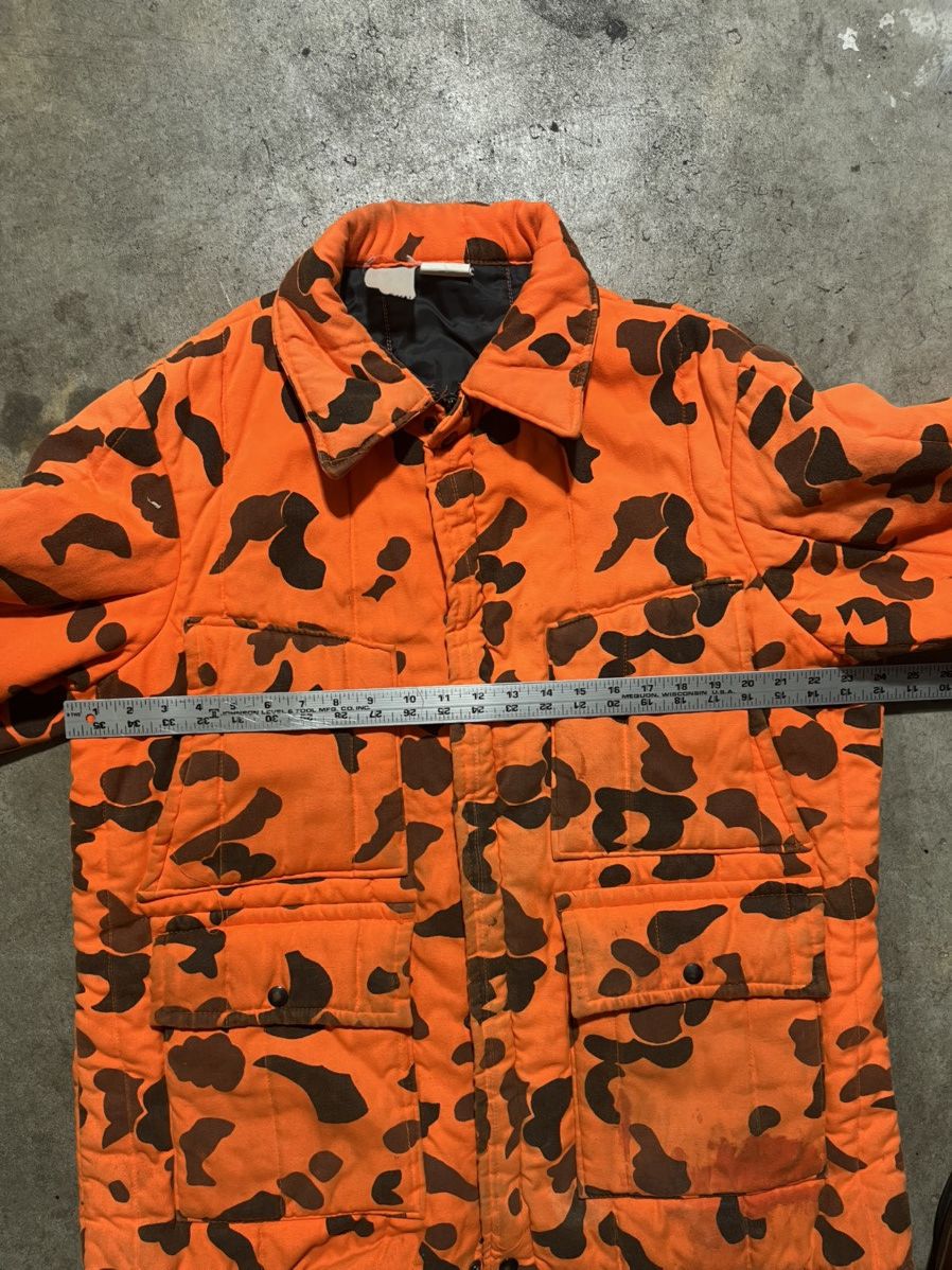 Vintage 1980s Orange Camo Padded Jacket Size US XL / EU 56 / 4 - 6 Thumbnail